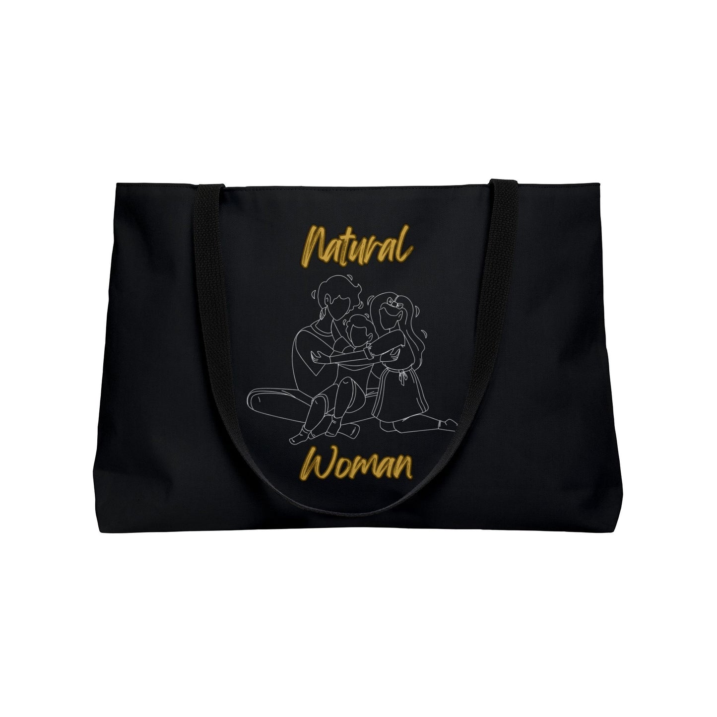 Natural Woman Bear Hugs (WL) Weekender Tote Bag BLACK