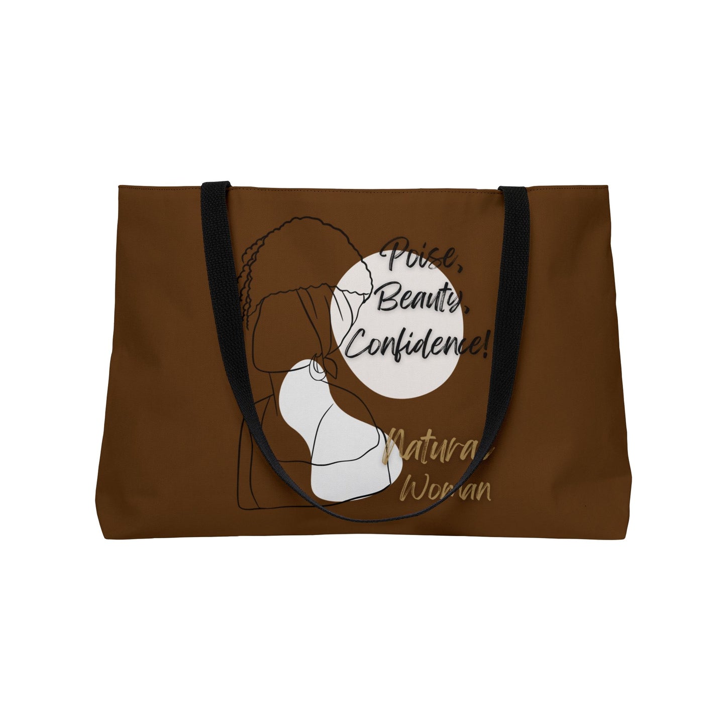Natural Woman Puff (BL) Weekender Tote Bag BROWN