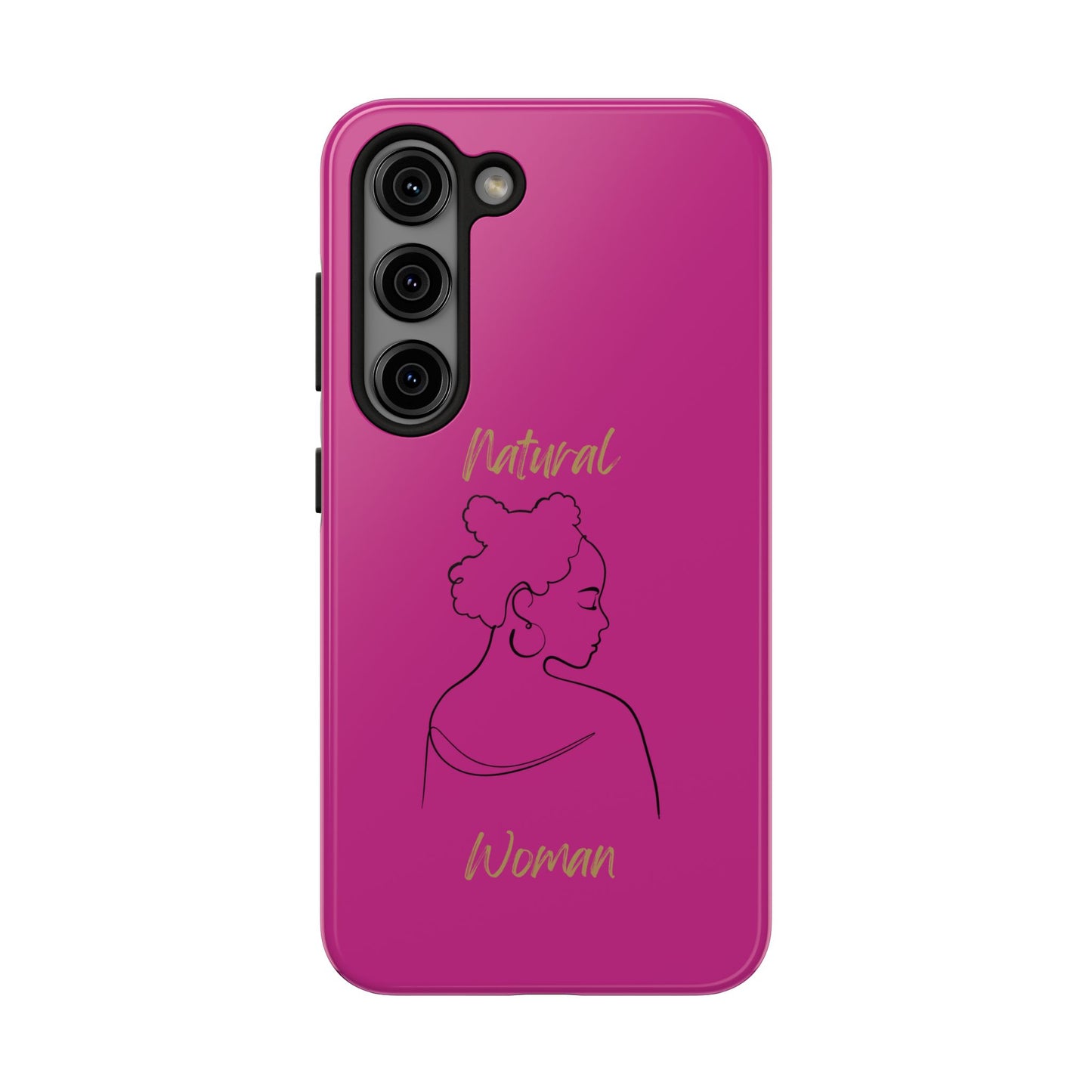 Natural Woman Twists (BL) Tough Phone Cases PINK