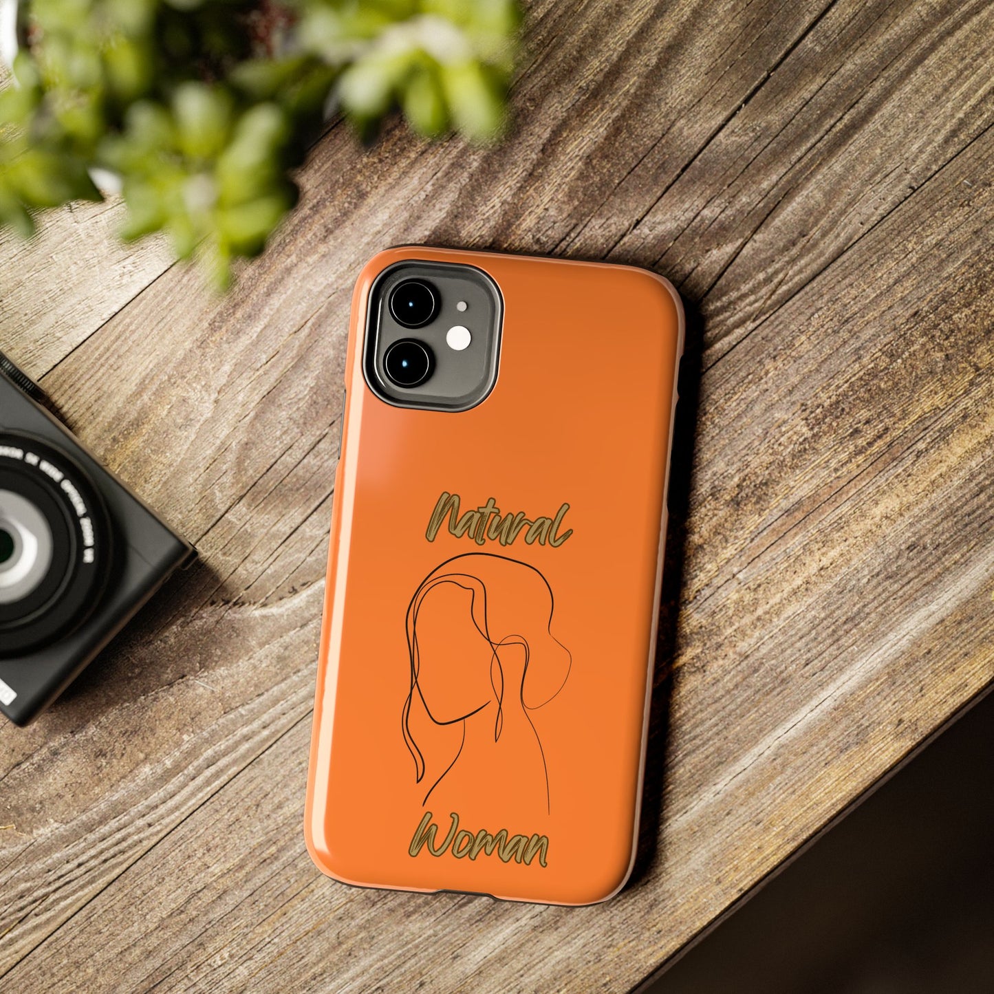 Natural Woman Hanging Hair (BL) Tough Phone Cases CRUSTA