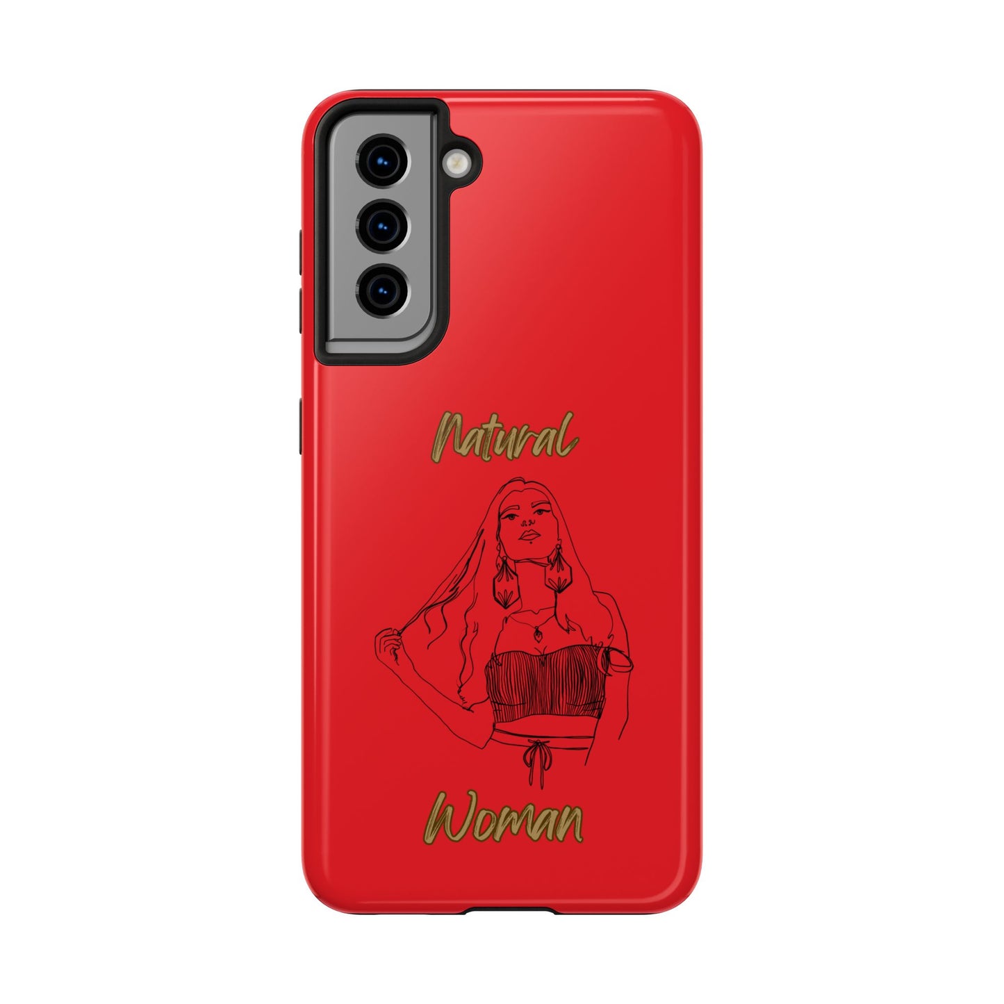 Natural Woman Thinking (BL)Tough Phone Cases RED