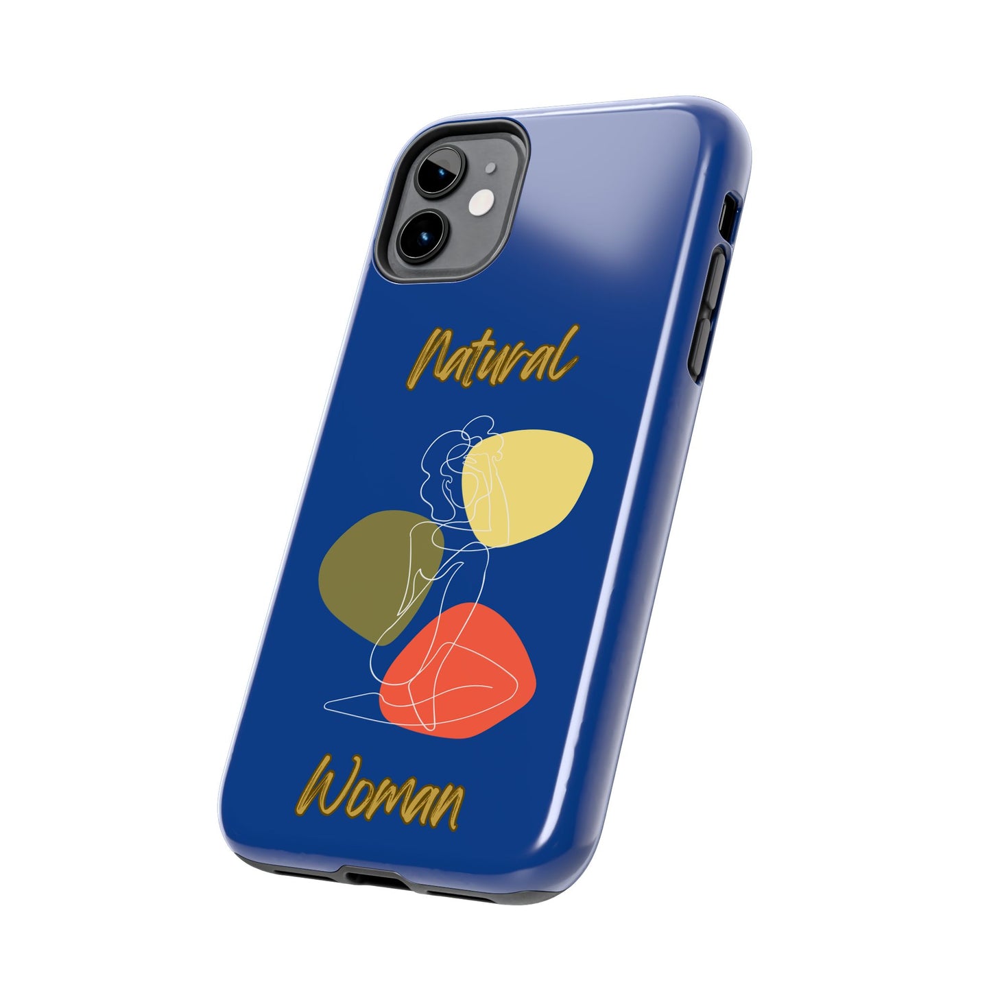 Natural Woman Colorful Pose (WL)Tough Phone Cases DARK BLUE