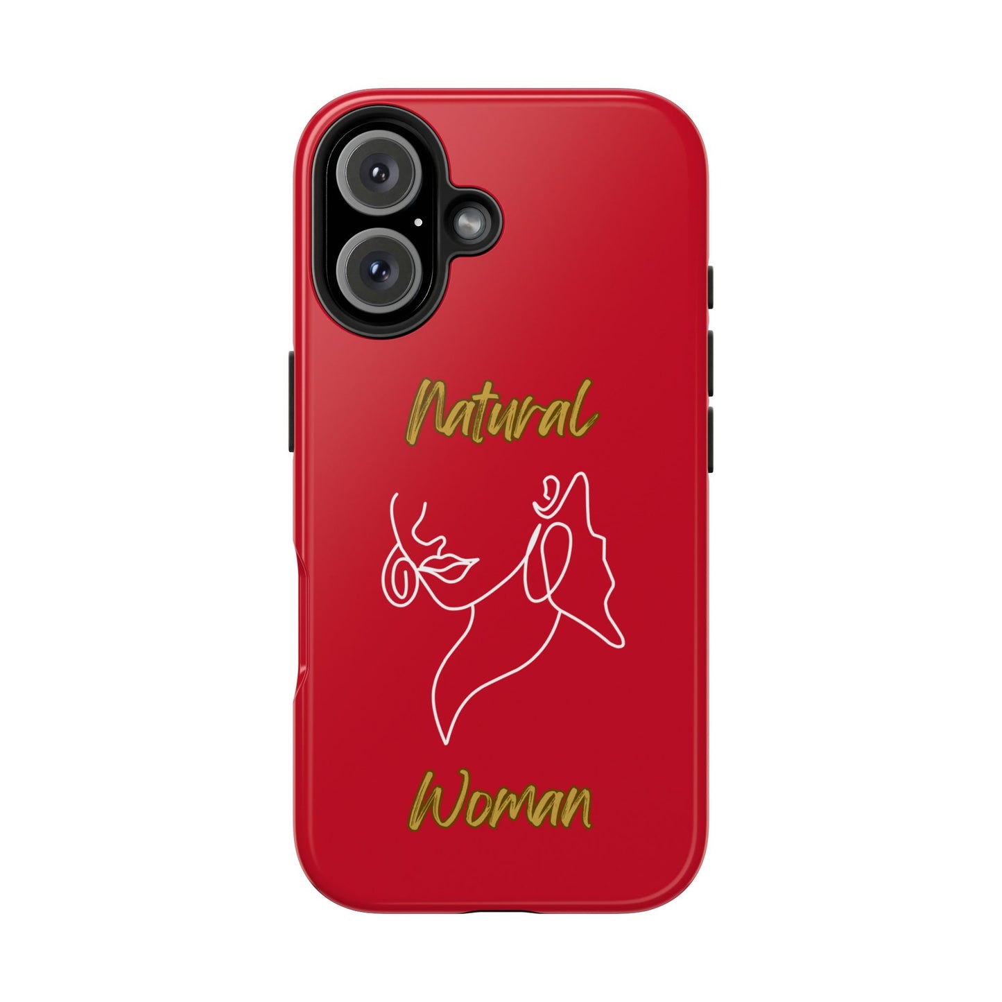 Natural Woman Lips (WL)Tough Phone Cases DARK RED