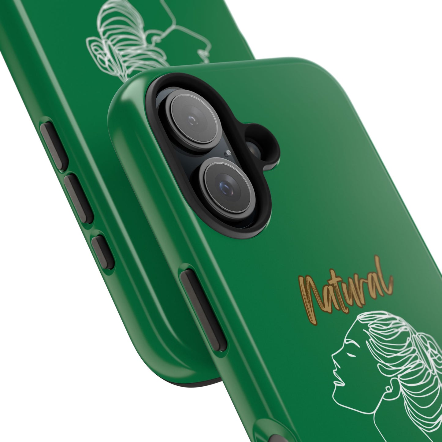 Natural Woman Wet Bun (WL) Tough Phone Cases DARK GREEN