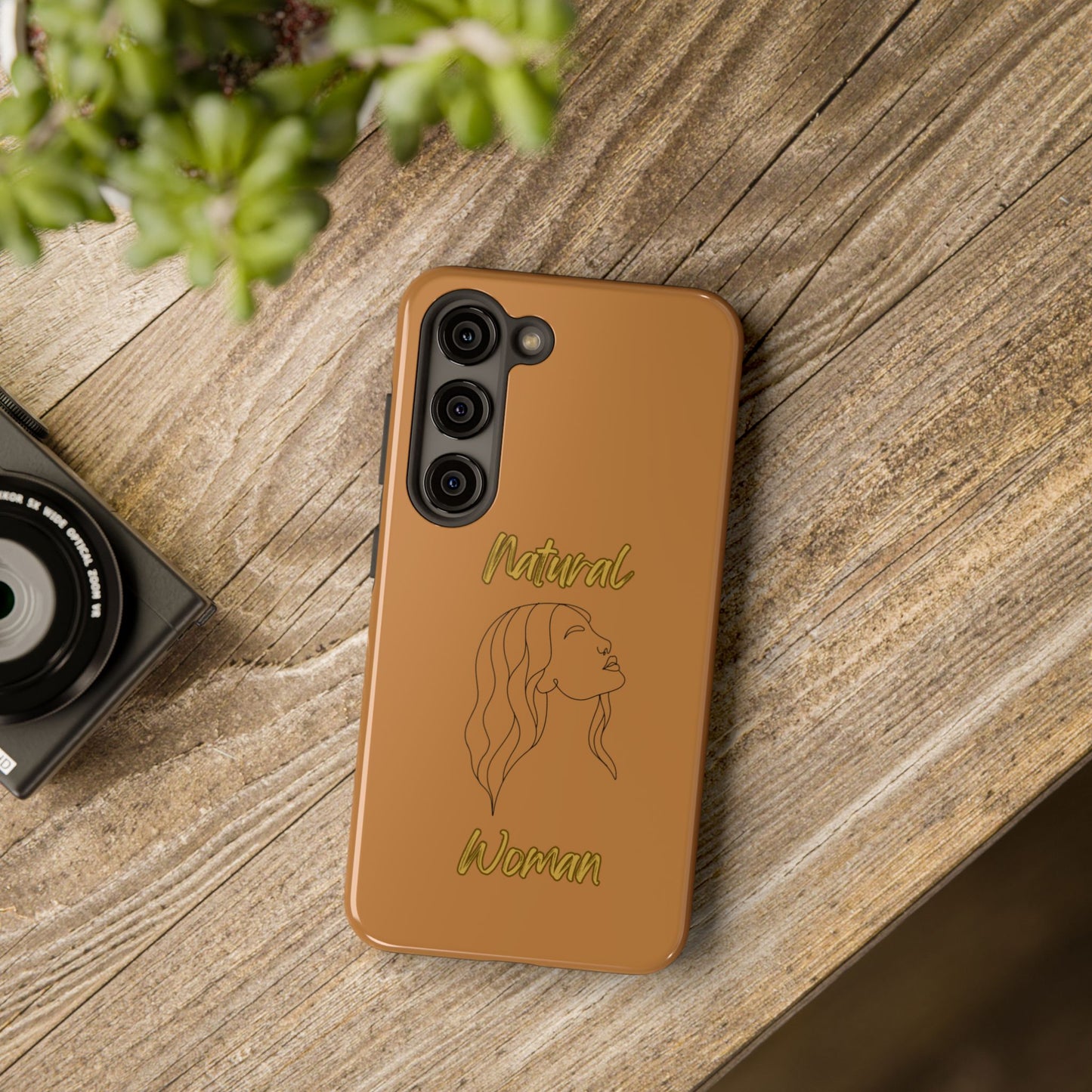 Natural Woman Breeze On Face (BL)Tough Phone Cases LIGHT BROWN