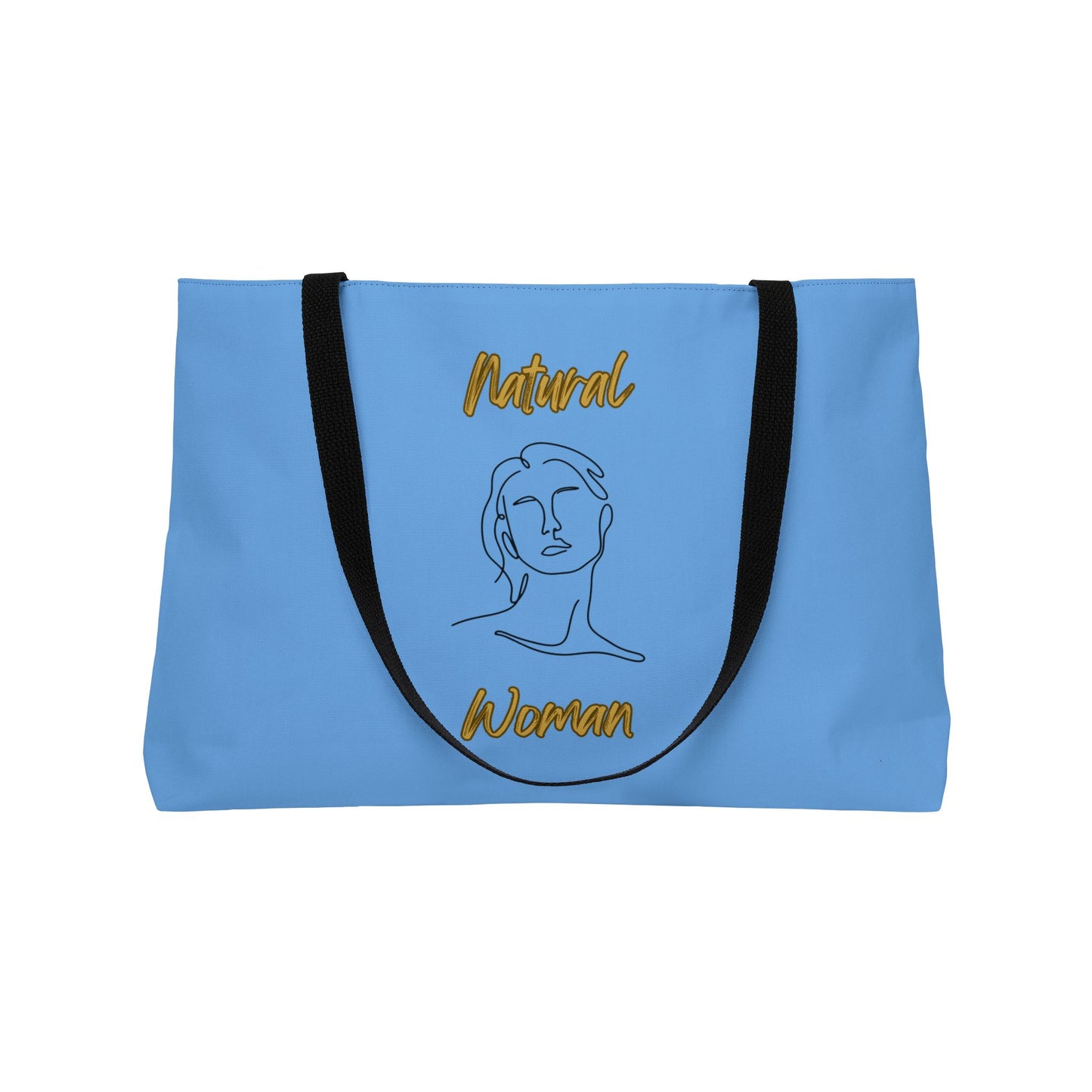 Natural Woman Hello (BL) Weekender Tote Bag LIGHT BLUE