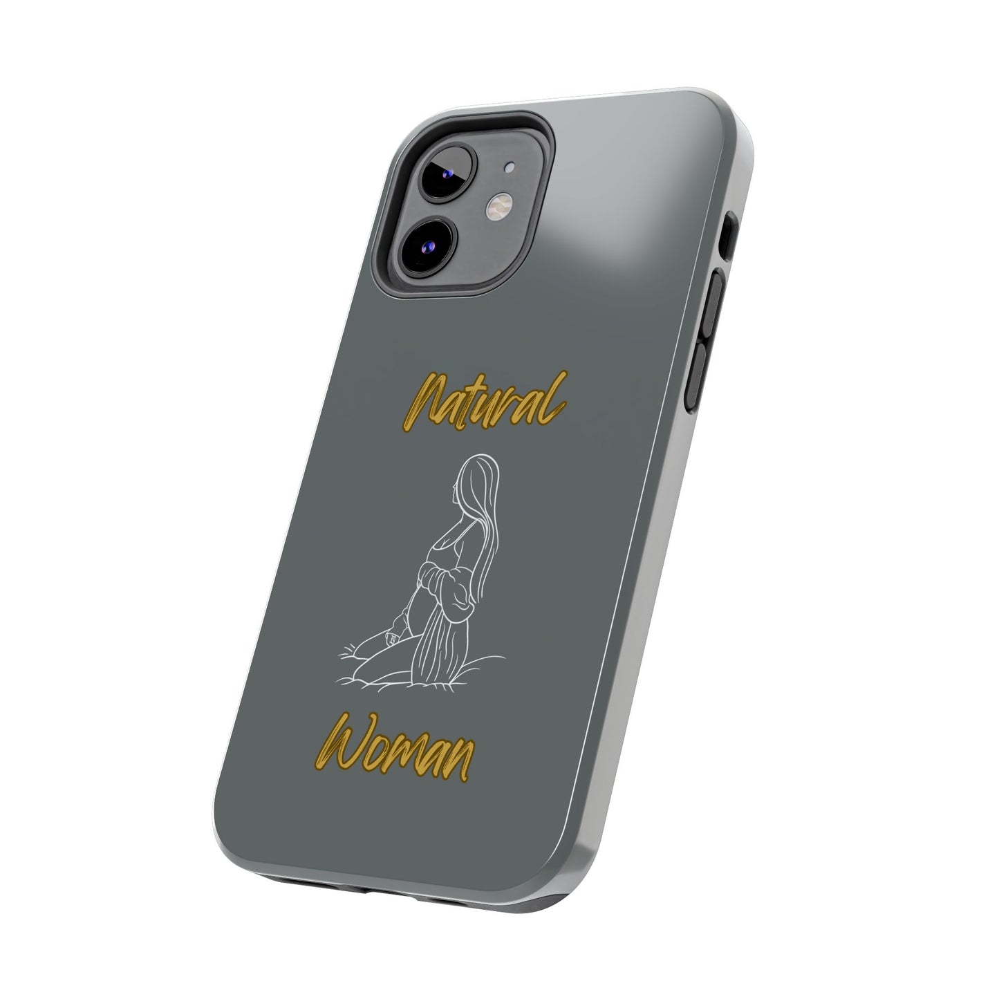 Natural Woman Expecting (WL)Tough Phone Cases DARK GREY