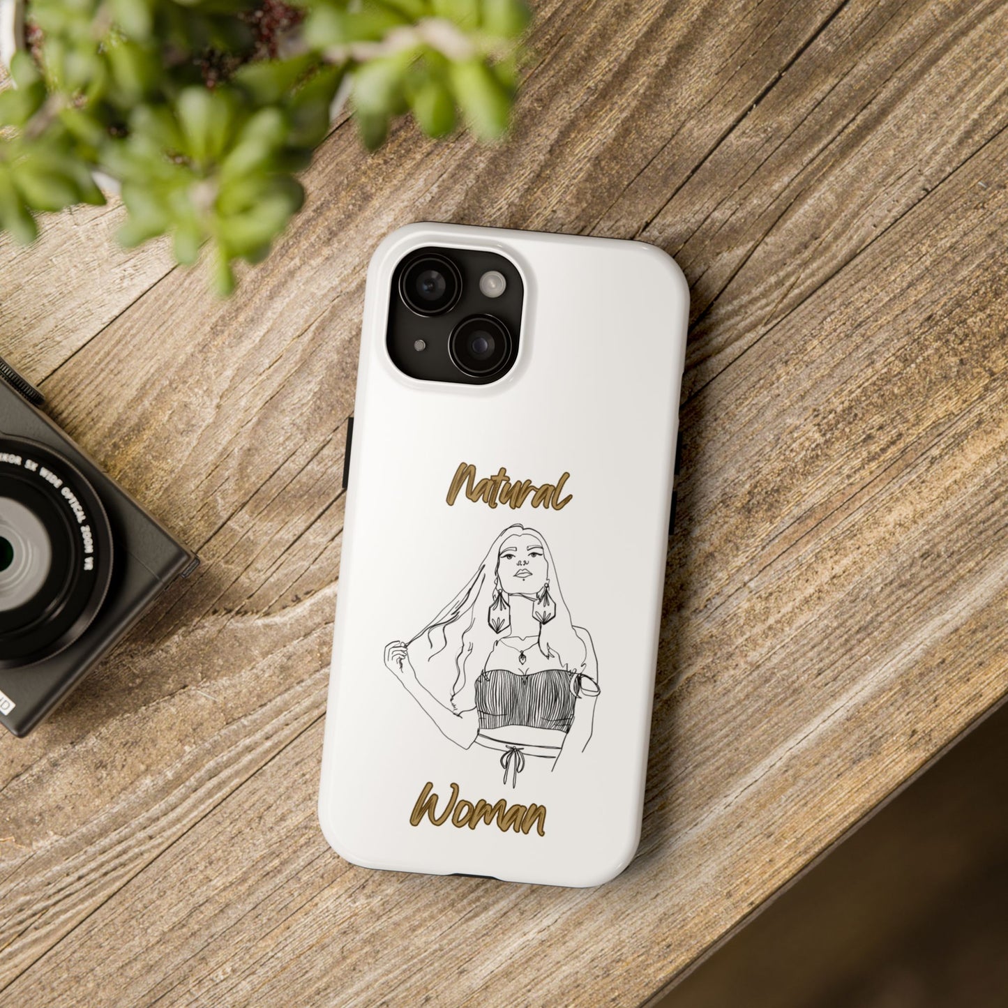 Natural Woman Thinking (BL)Tough Phone Cases WHITE