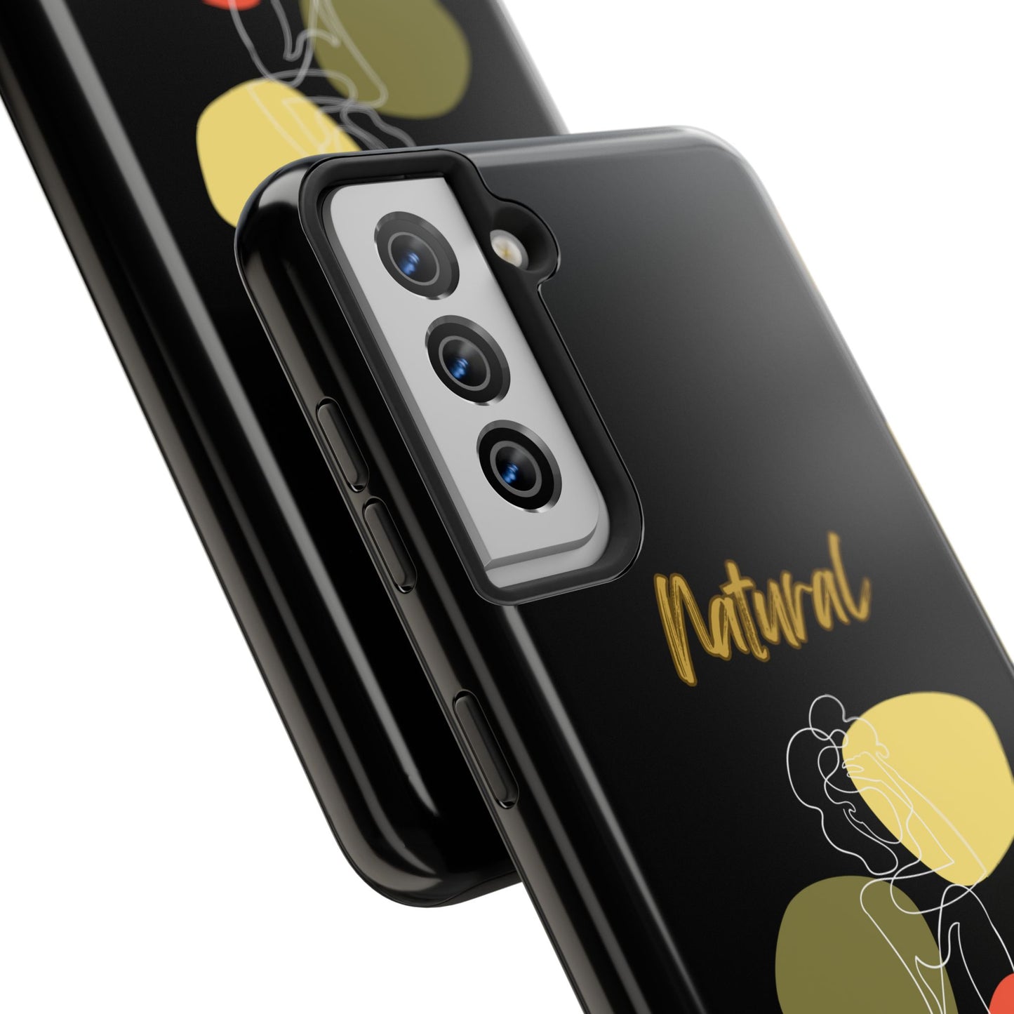 Natural Woman Colorful Pose (WL)Tough Phone Cases BLACK