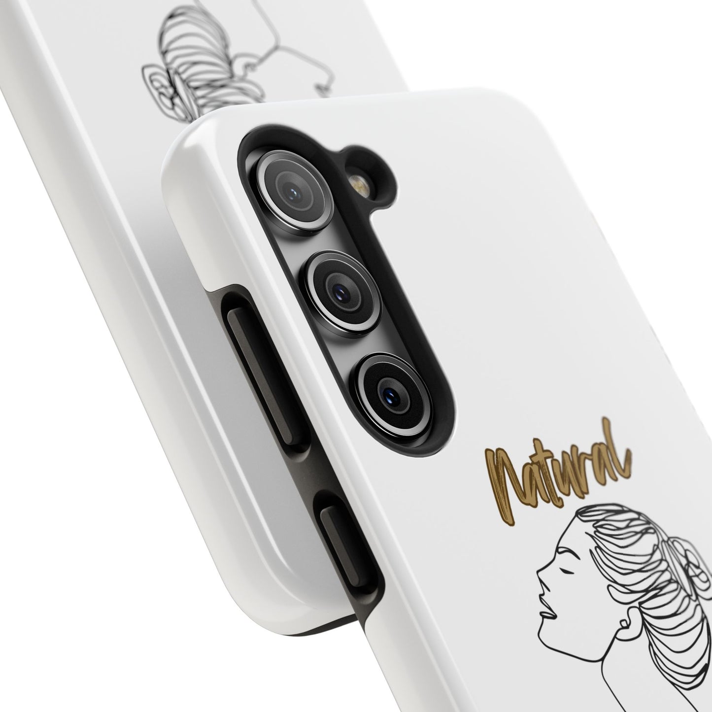 Natural Woman Wet Bun (BL) Tough Phone Cases WHITE