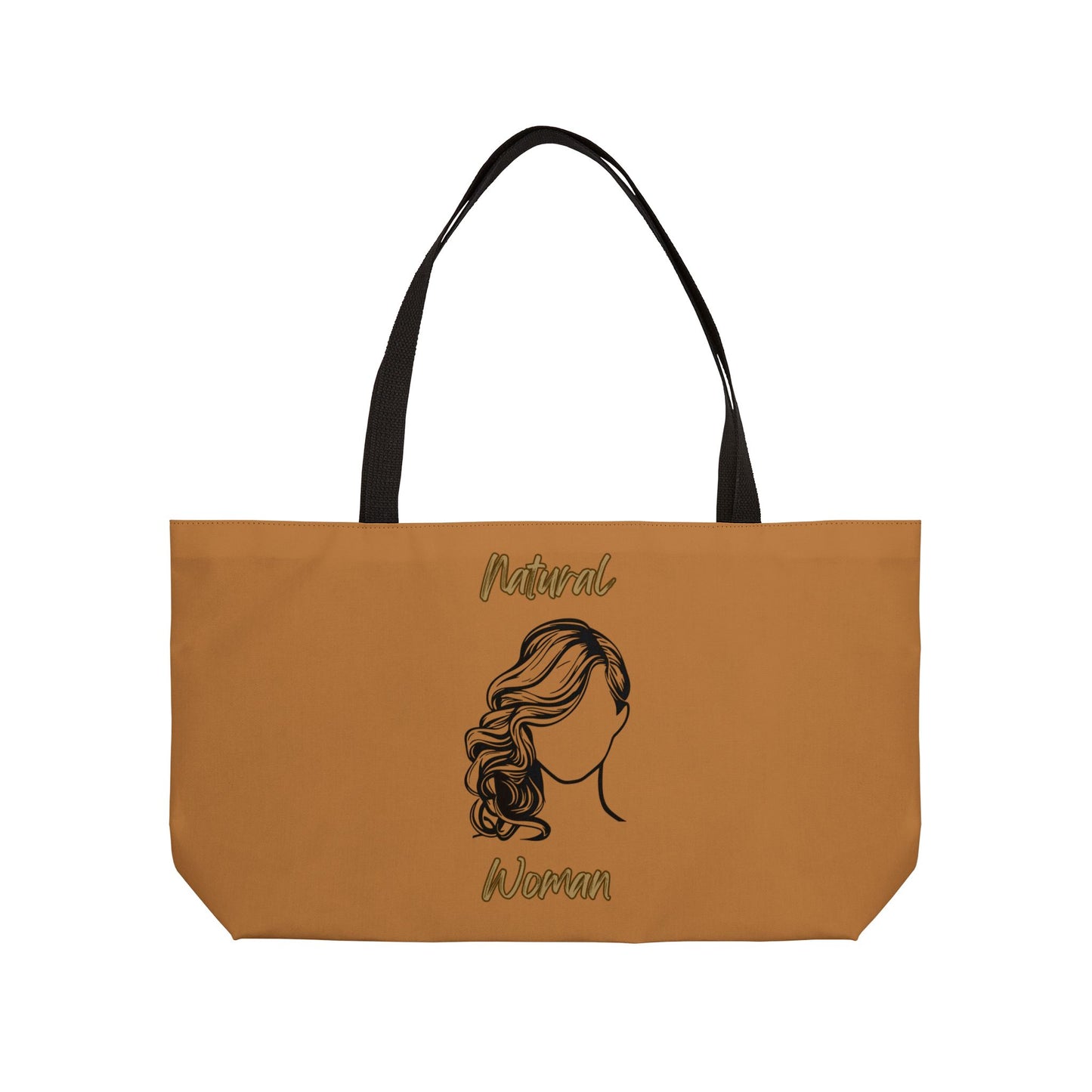 Natural Woman Long Curl (BL) Weekender Tote Bag LIGHT BROWN