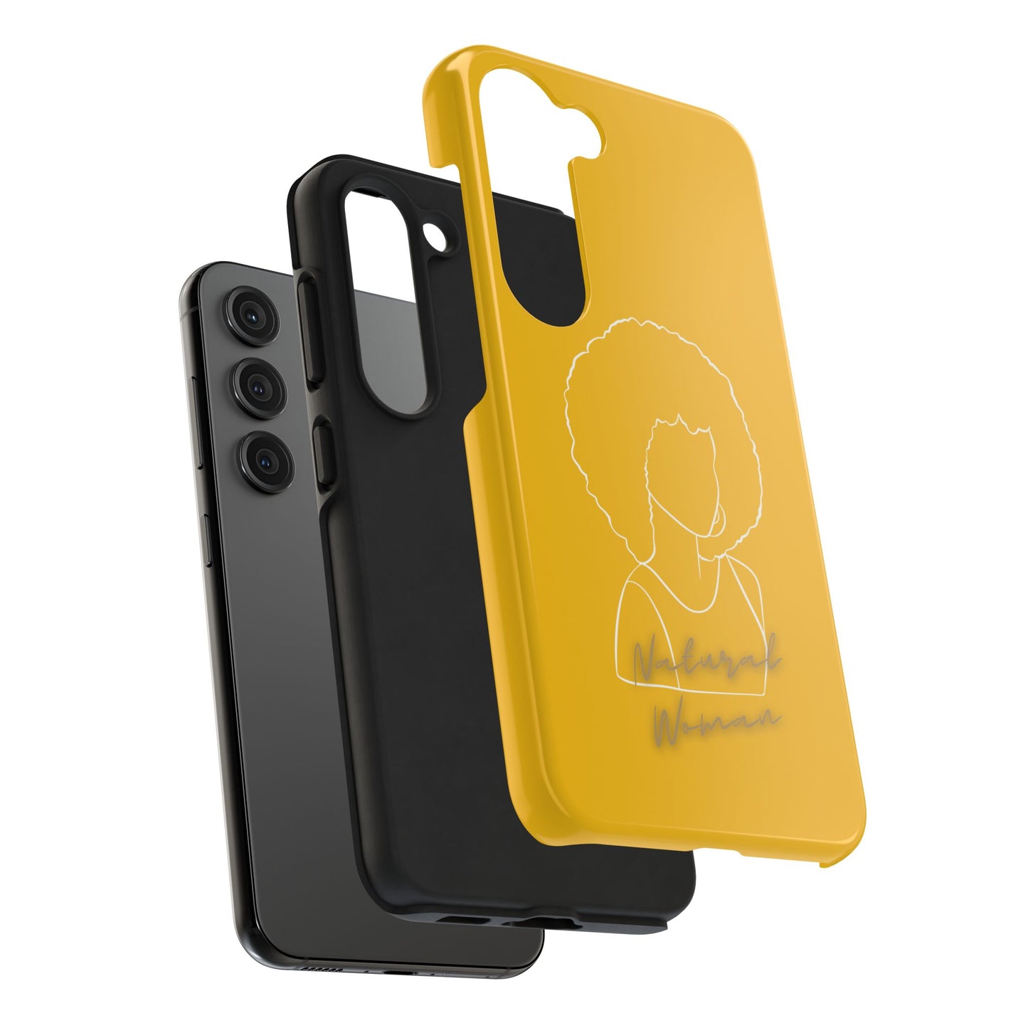 Natural Woman Afro (WL)Tough Phone Cases YELLOW