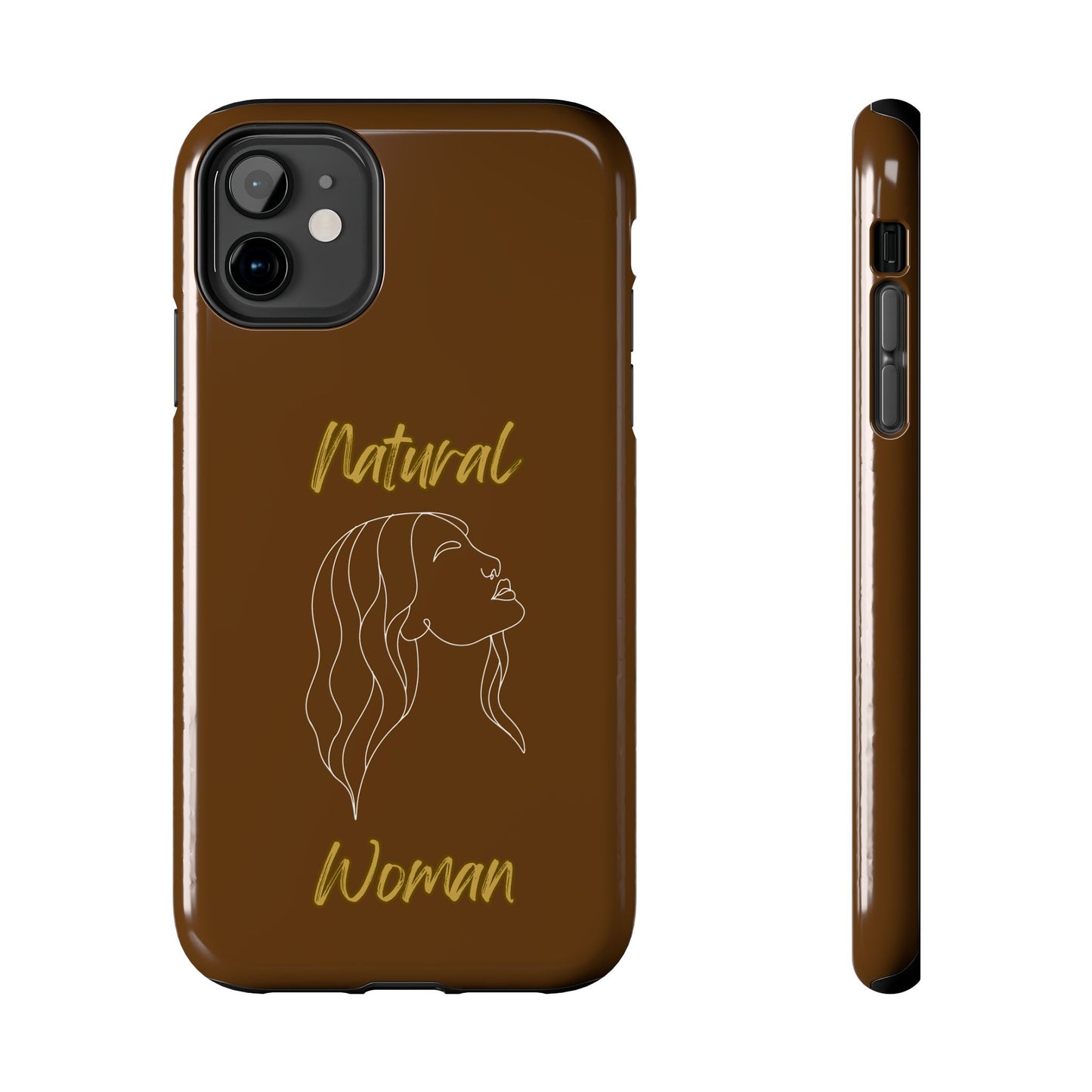 Natural Woman Breeze On Face (WL)Tough Phone Cases BROWN