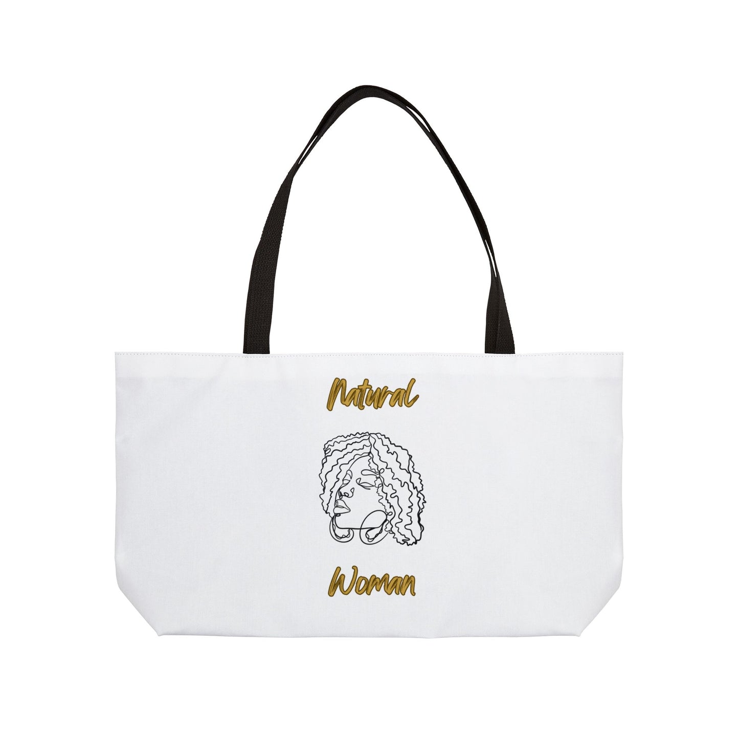 Natural Woman Naturally Me (BL) Weekender Tote Bag WHITE