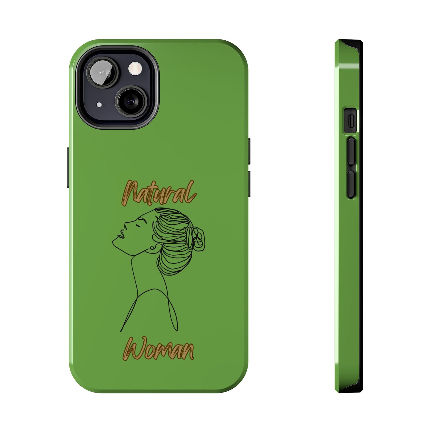 Natural Woman Wet Bun (BL) Tough Phone Cases GREEN