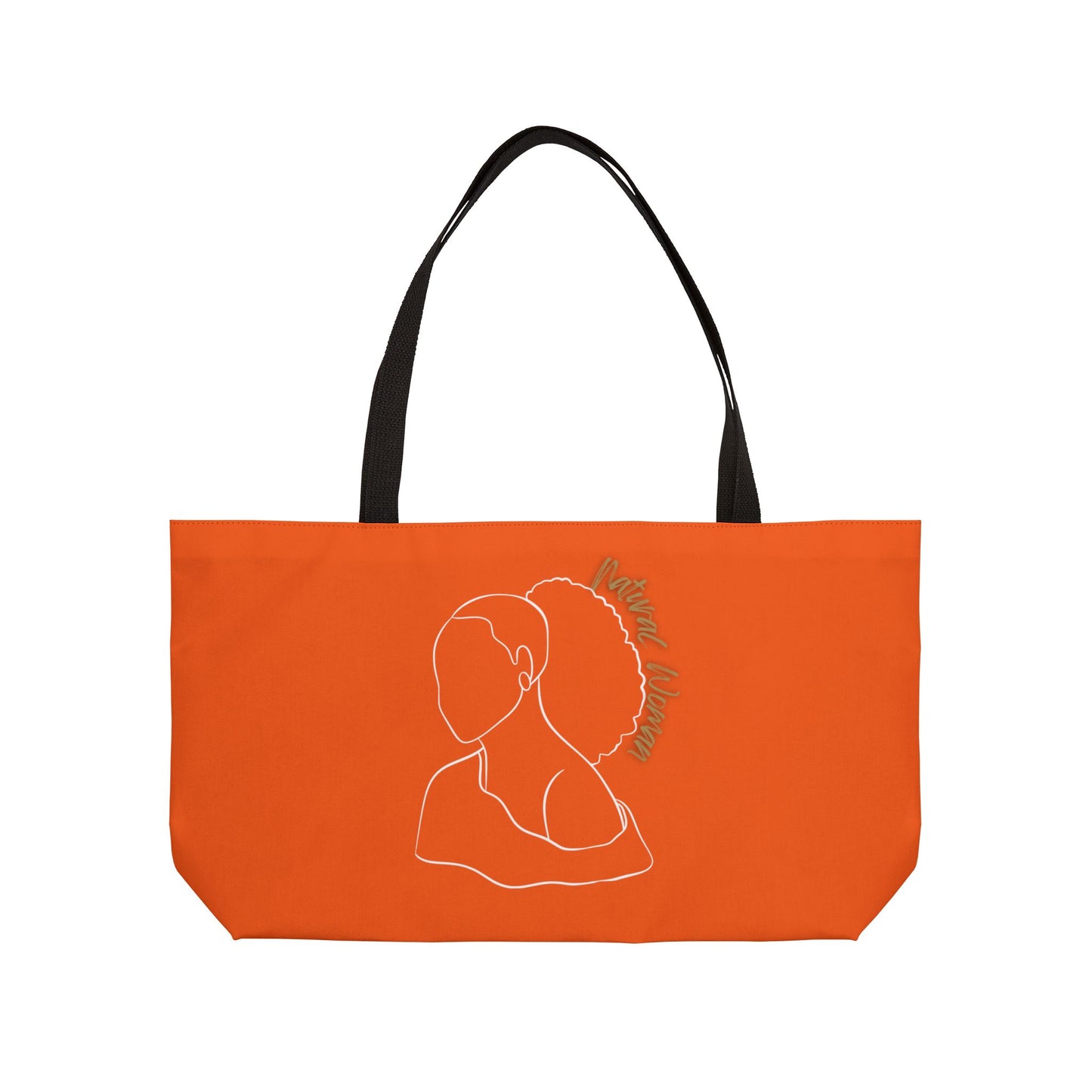 Natural Woman Behind Head (WL) Weekender Tote Bag ORANGE