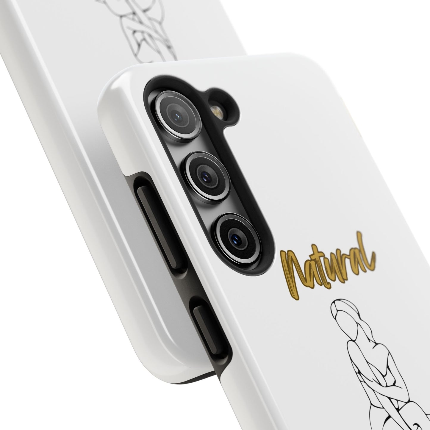 Natural Woman Shoulder Action (BL)Tough Phone Cases WHITE