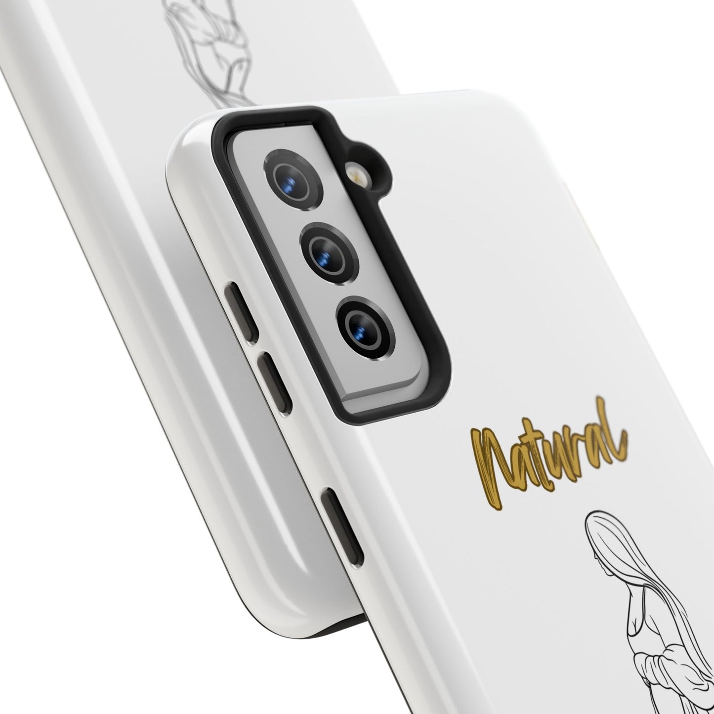 Natural Woman Expecting (BL)Tough Phone Cases WHITE