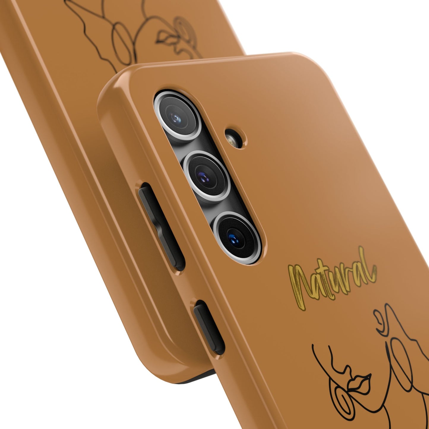 Natural Woman Lips (BL)Tough Phone Cases LIGHT BROWN