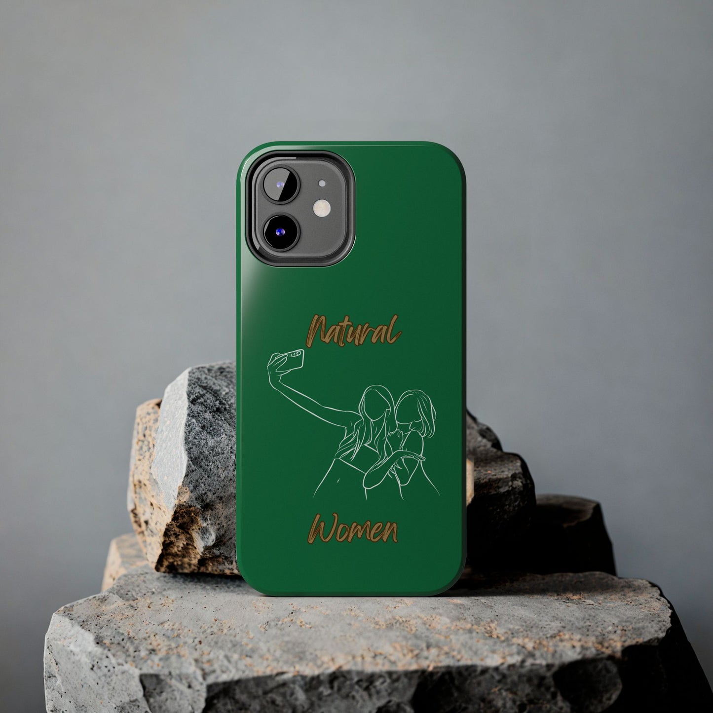 Natural Woman Friends Selfie (WL)Tough Phone Cases DARK GREEN
