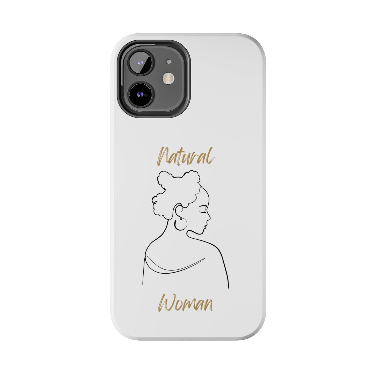 Natural Woman Twists (BL) Tough Phone Case WHITE