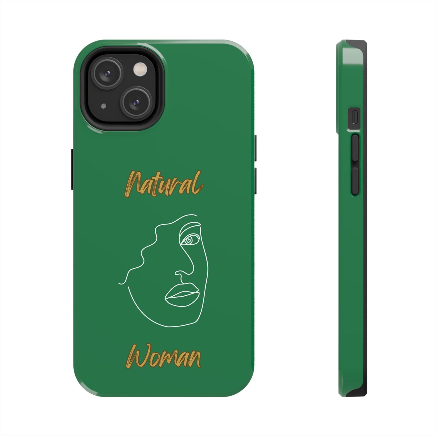 Natural Woman Peekaboo (WL)Tough Phone Cases DARK GREEN