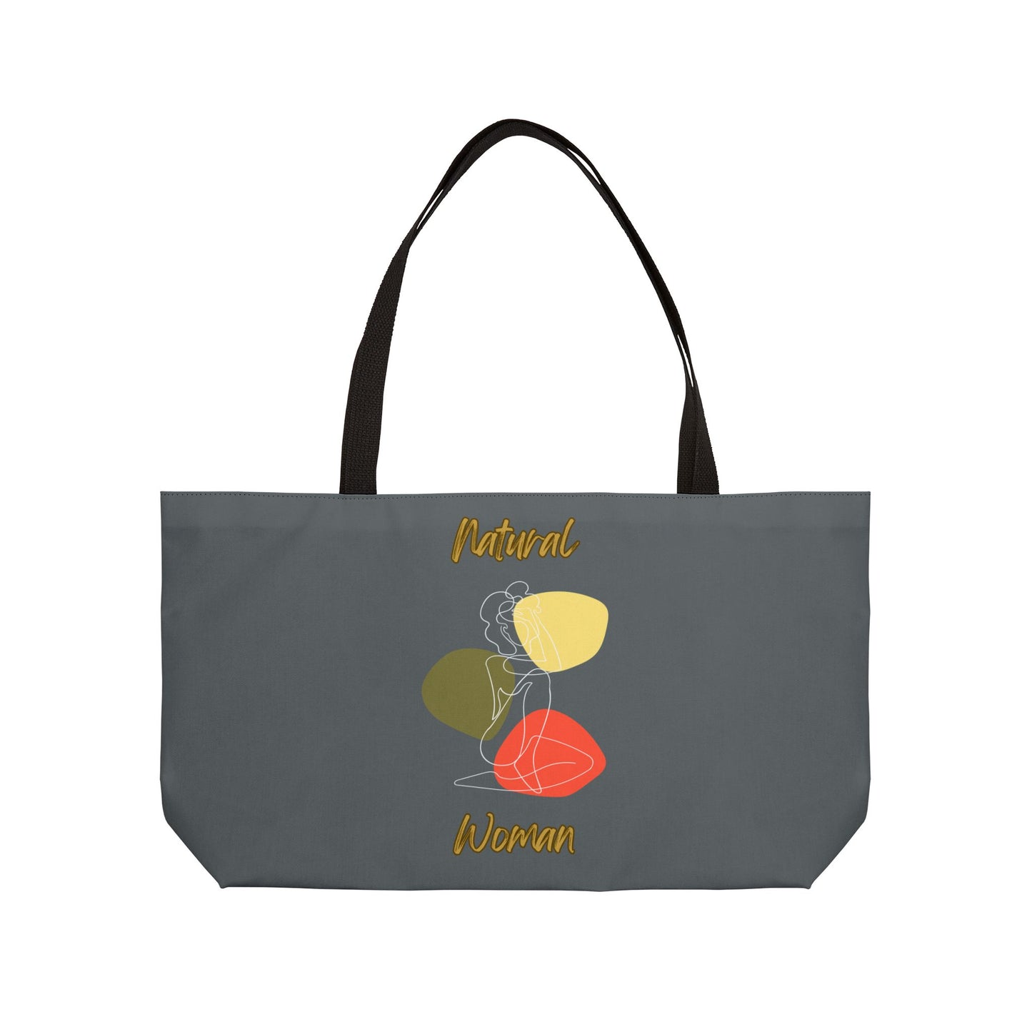 Natural Woman Colorful Pose (WL) Weekender Tote Bag DARK GREY