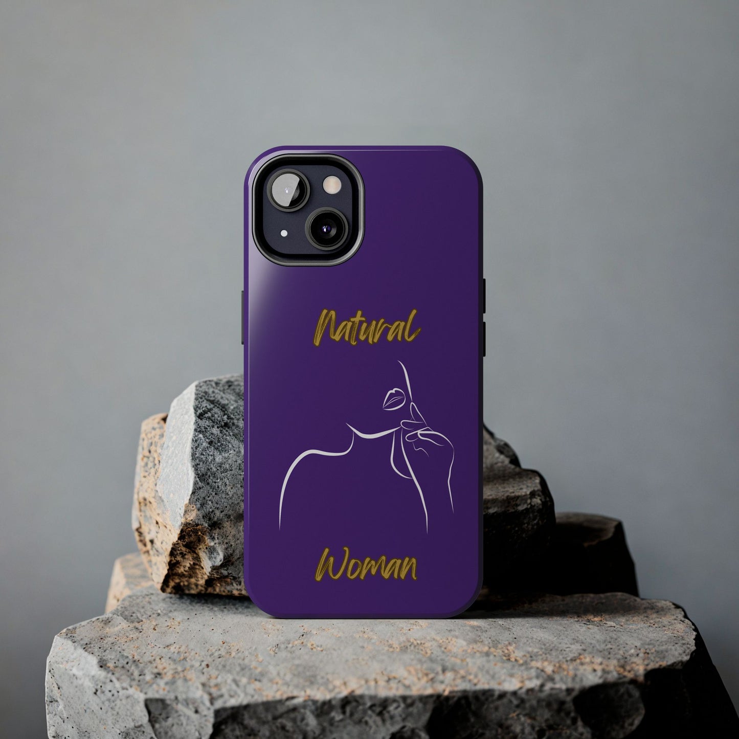 Natural Woman Chin Up (WL)Tough Phone Cases PURPLE