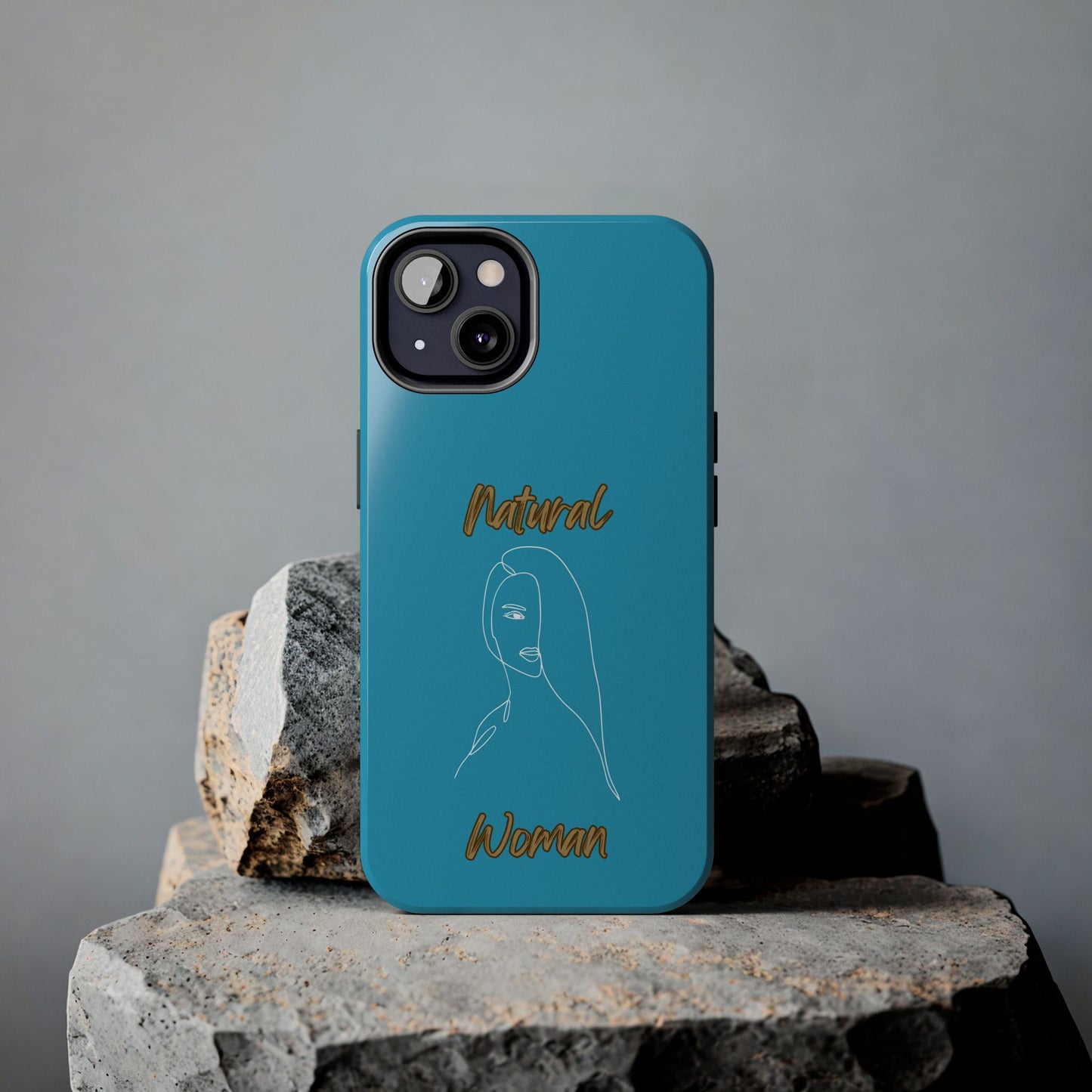 Natural Woman Covered Eye (WL)Tough Phone Cases TURQUOISE
