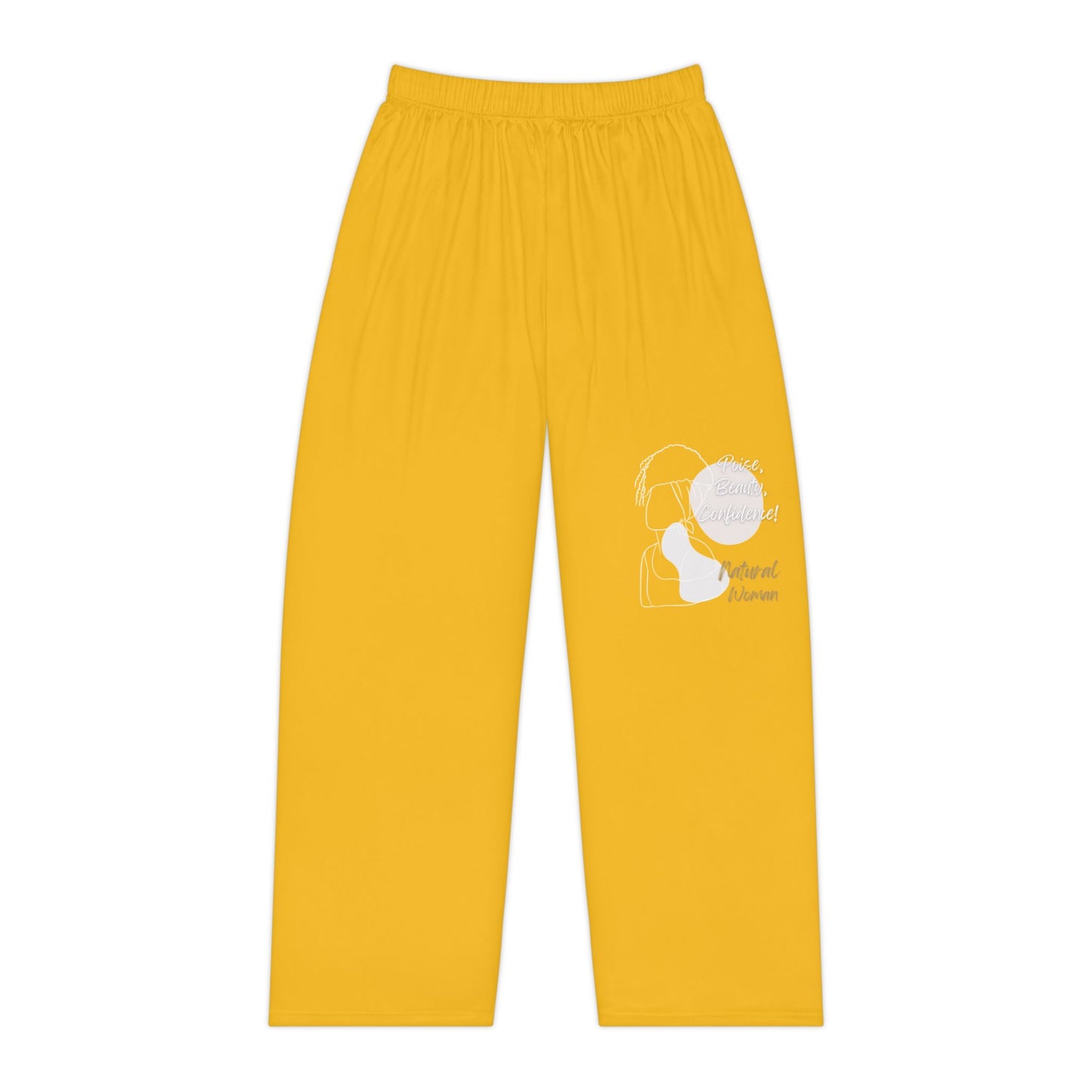 Natural Woman Puff (BL) Women's Pajama Pants YELLOW