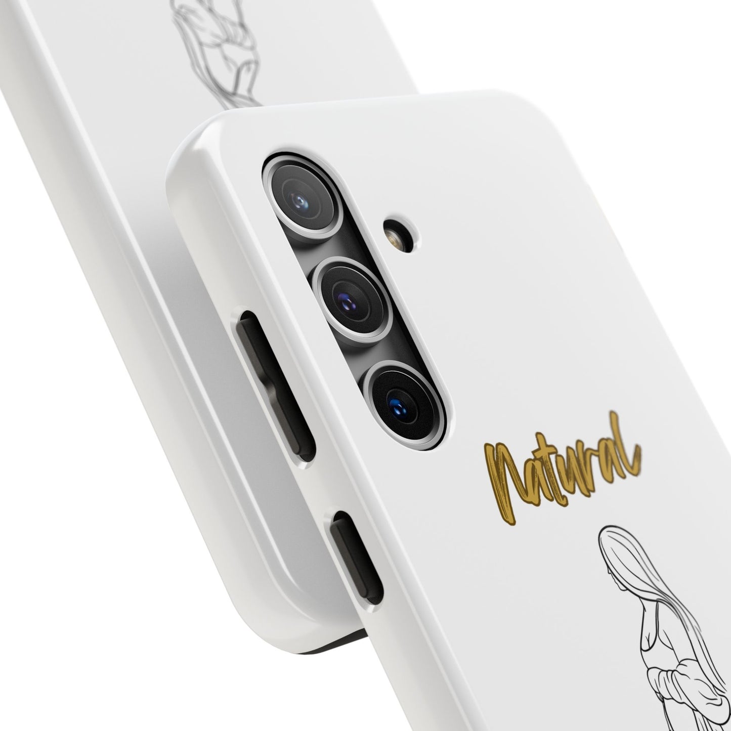 Natural Woman Expecting (BL)Tough Phone Cases WHITE