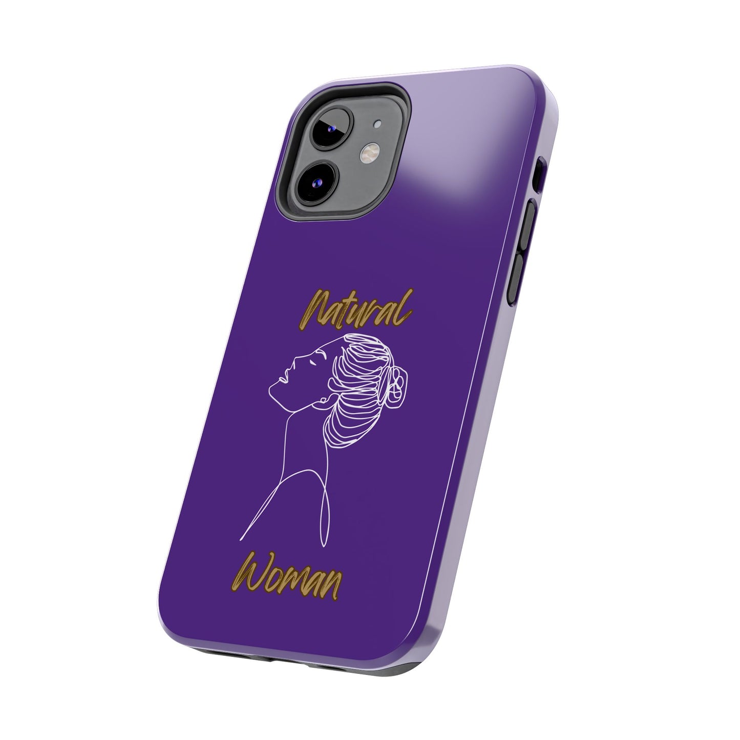 Natural Woman Wet Bun (WL) Tough Phone Cases PURPLE