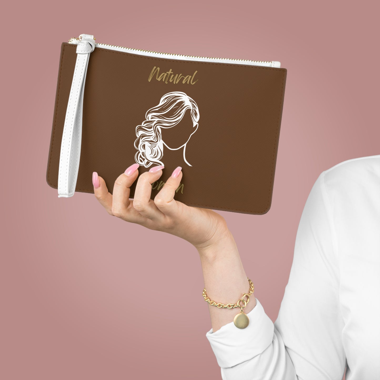 Natural Woman Long Curl (WL) Clutch Bag BROWN