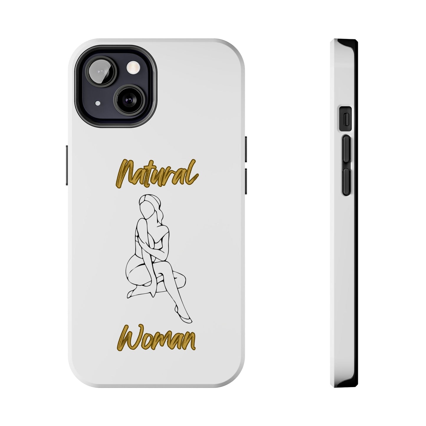 Natural Woman Shoulder Action (BL)Tough Phone Cases WHITE
