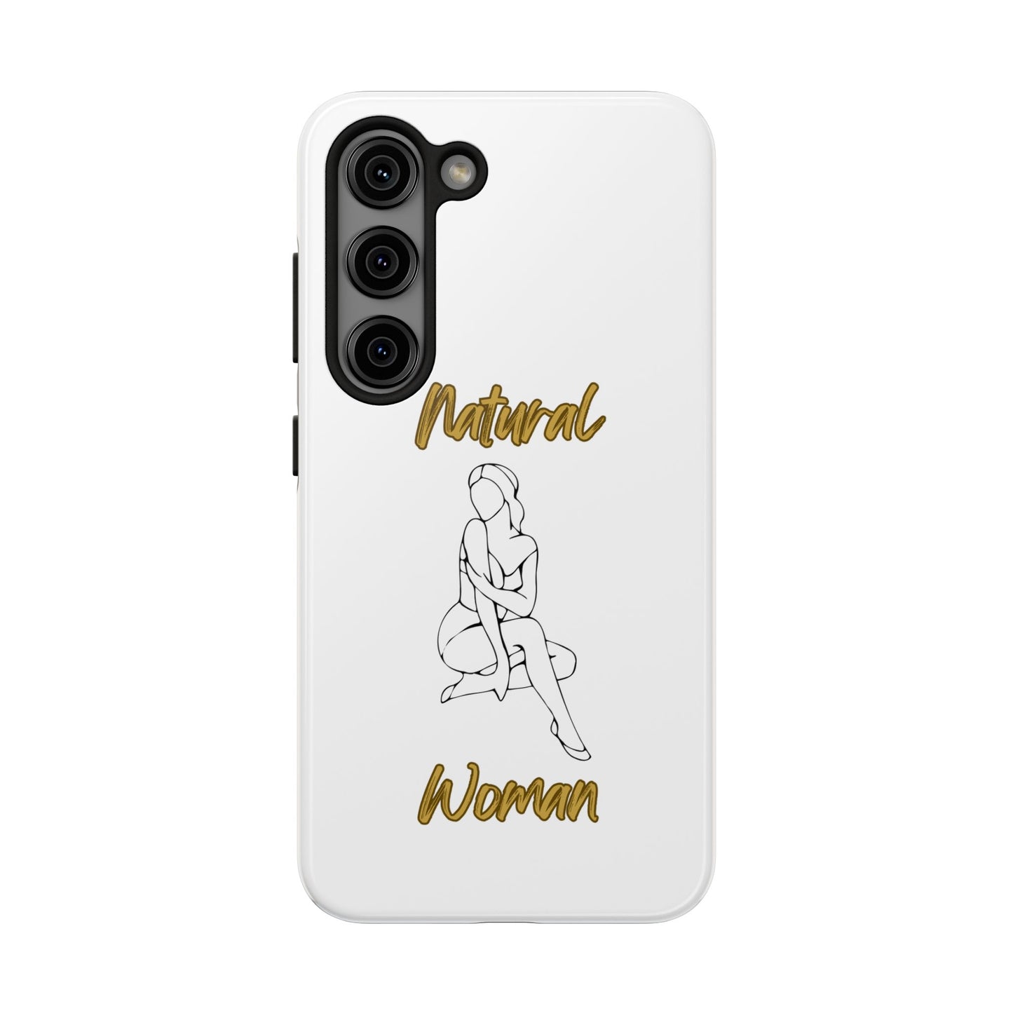 Natural Woman Shoulder Action (BL)Tough Phone Cases WHITE