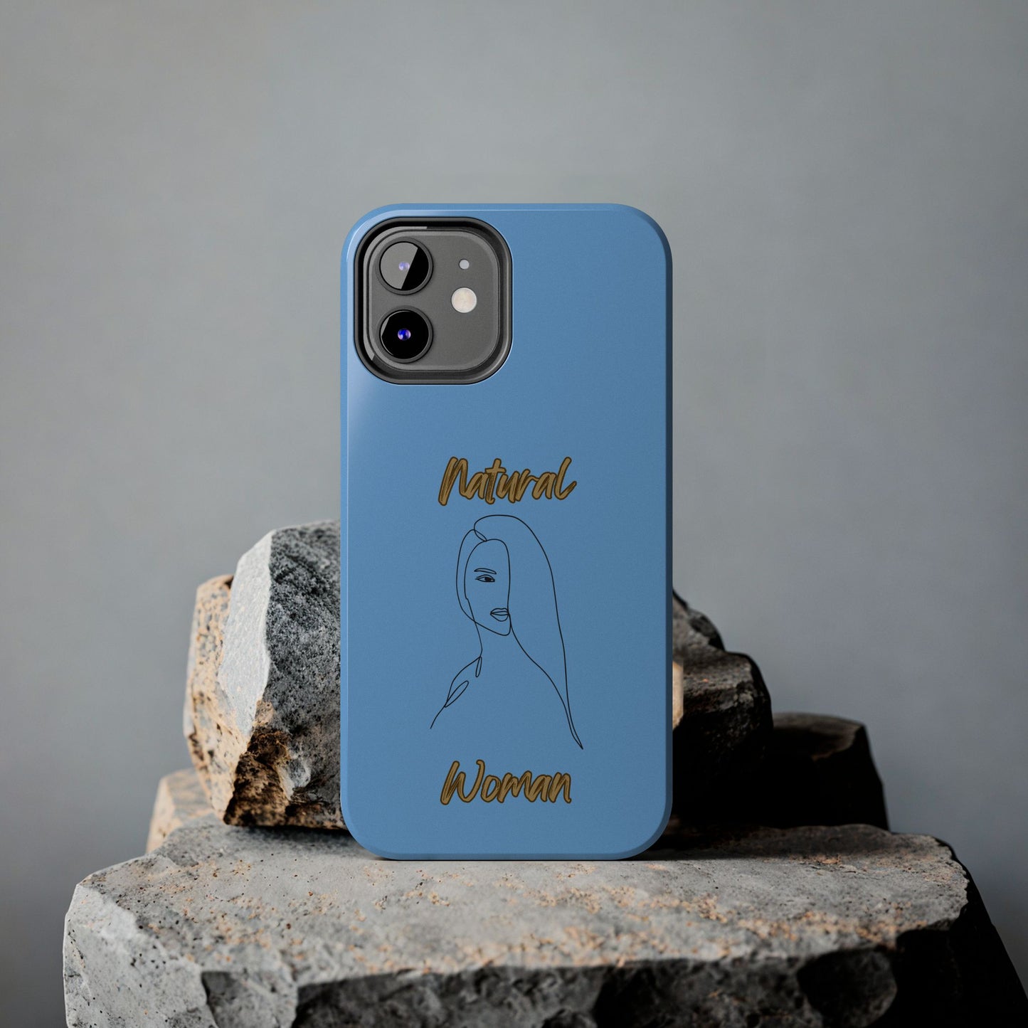 Natural Woman Covered Eye (BL)Tough Phone Cases LIGHT BLUE