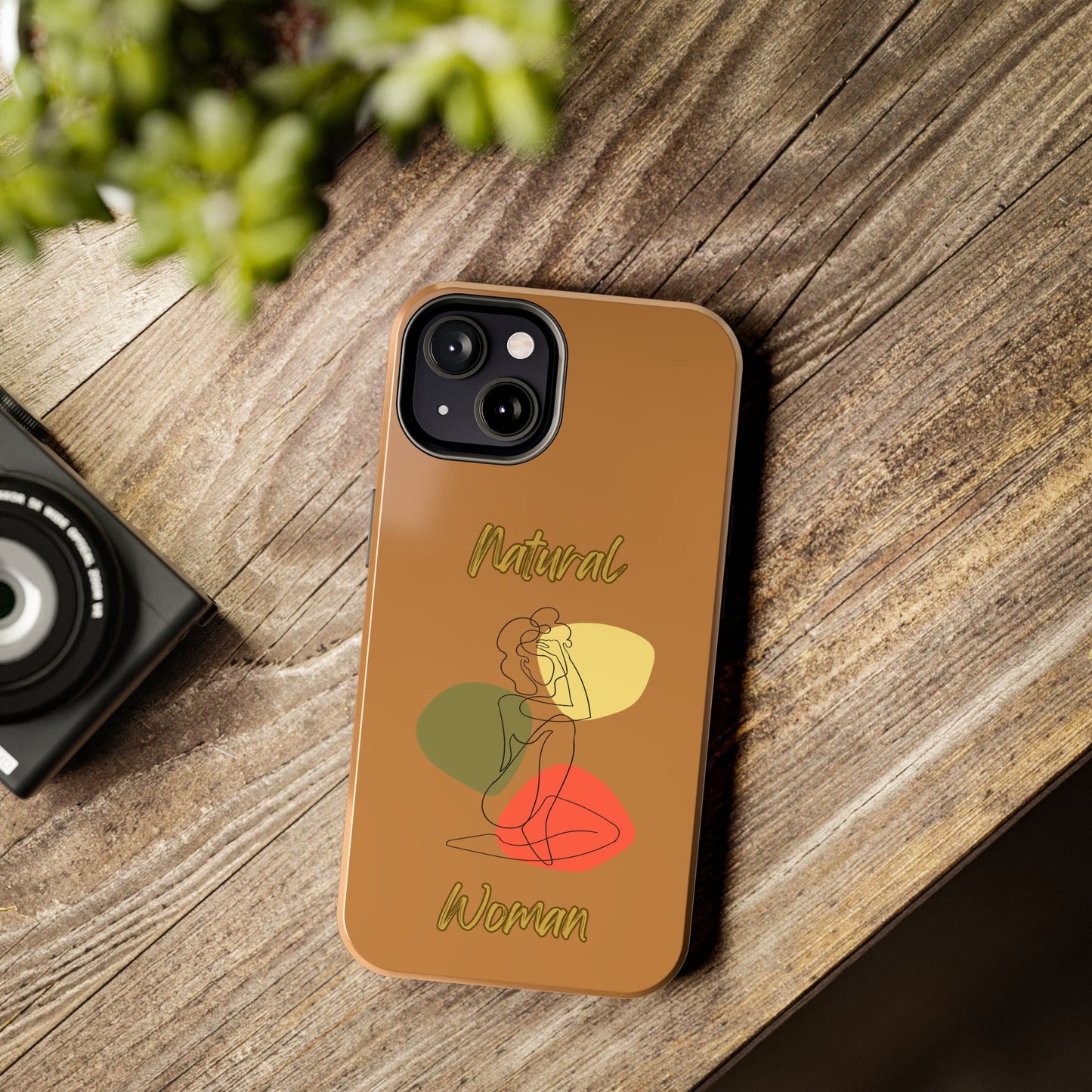 Natural Woman Colorful Pose (BL)Tough Phone Cases LIGHT BROWN