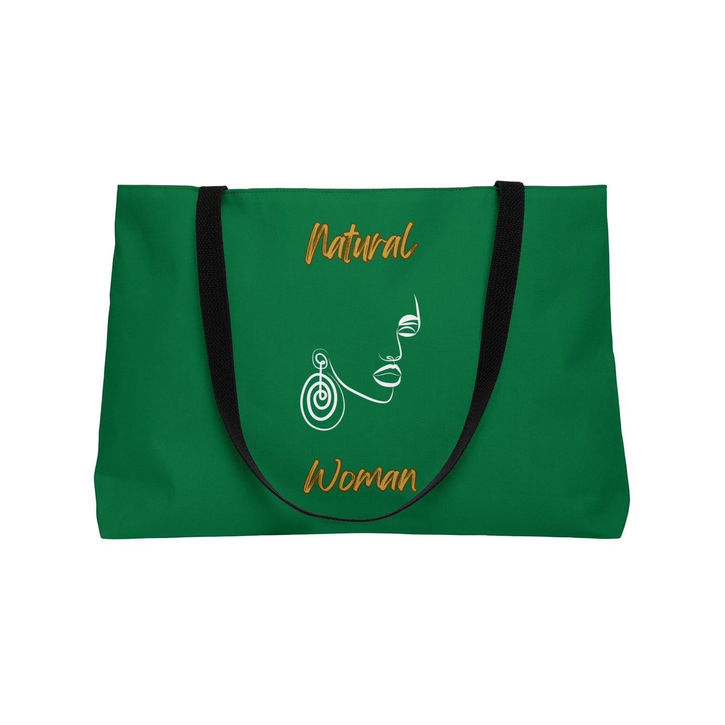 Natural Woman Music In My Soul (WL) Weekender Tote Bag DARK GREEN