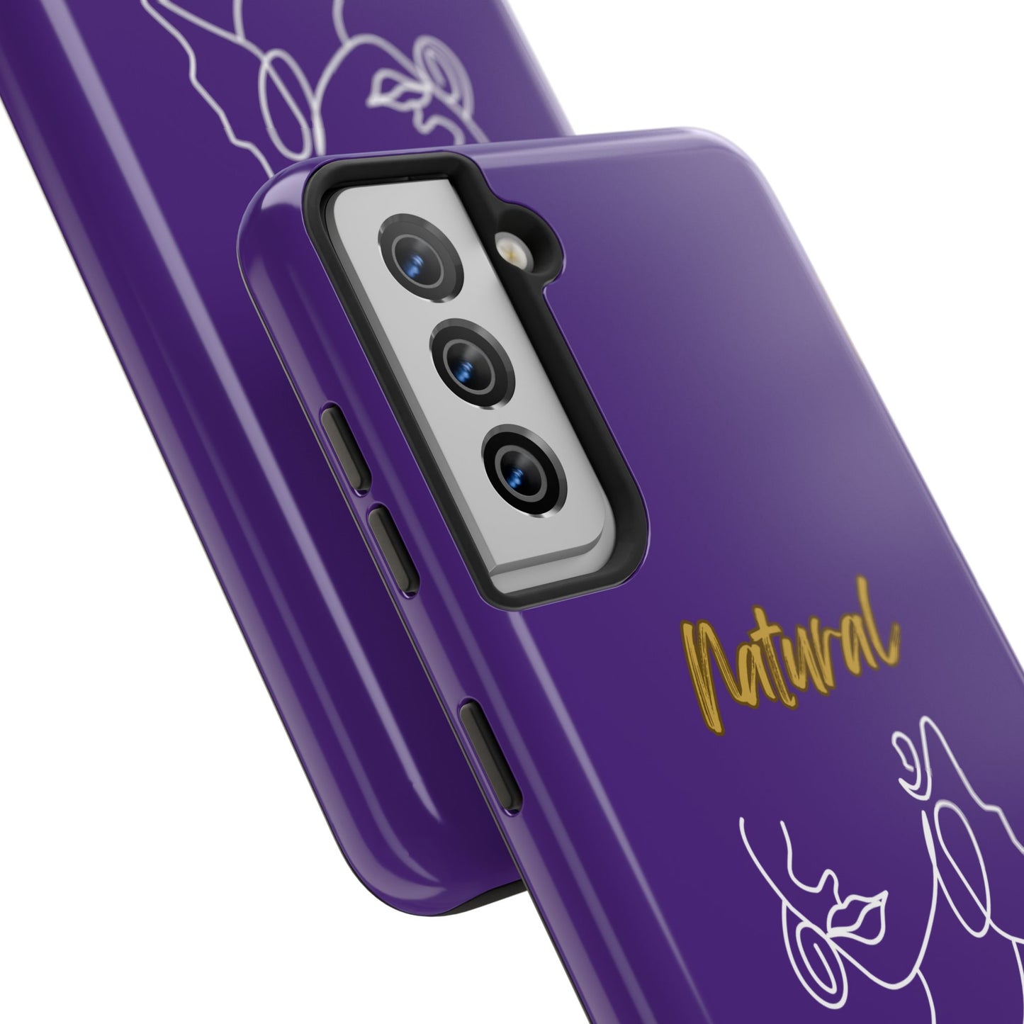 Natural Woman Lips (WL)Tough Phone Cases PURPLE