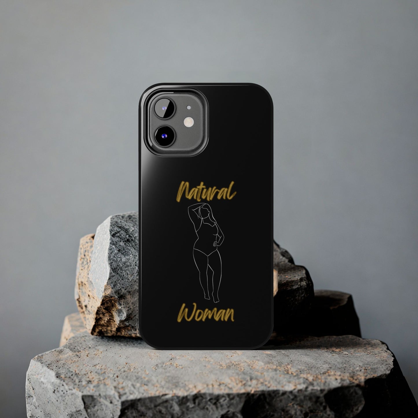 Natural Woman Looking Good (WL)Tough Phone Cases BLACK