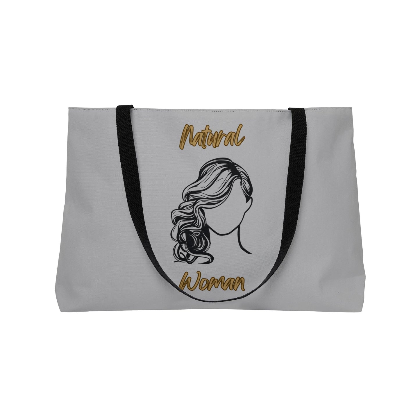 Natural Woman Long Curl (BL) Weekender Tote Bag LIGHT GREY