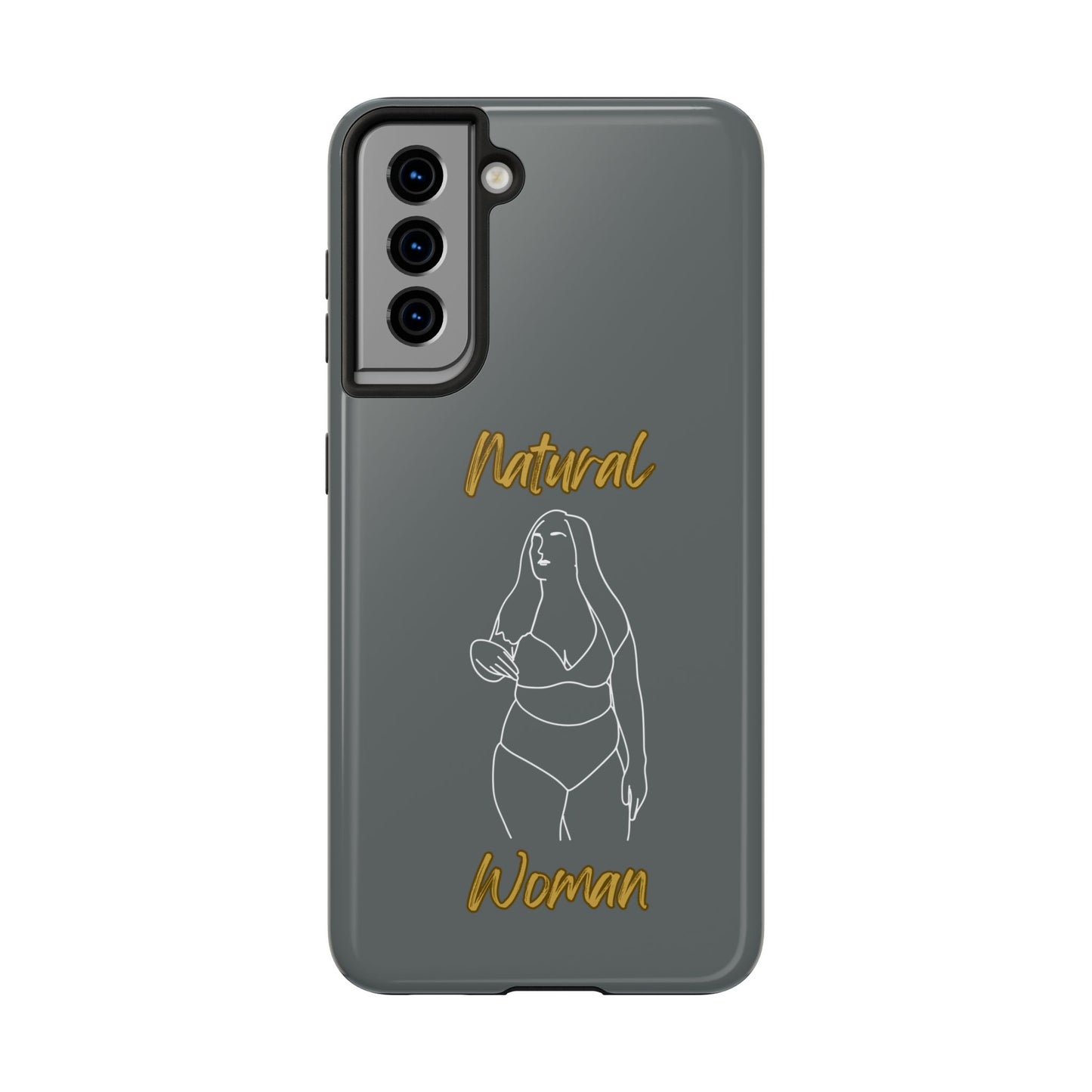 Natural Woman Full Beauty (WL)Tough Phone Cases DARK GREY