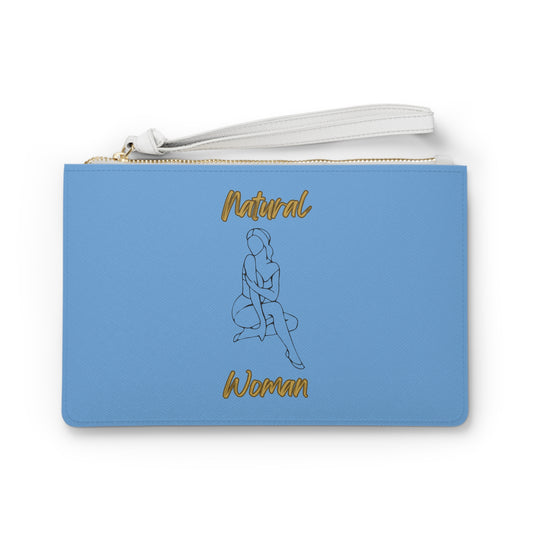 Natural Woman Shoulder Action (BL) Clutch Bag LIGHT BLUE