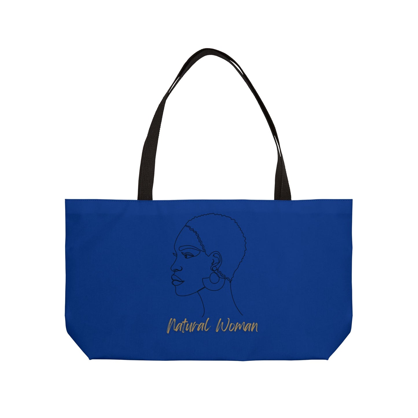 Natural Woman Finger Wave (BL) Weekender Tote Bag DARK BLUE