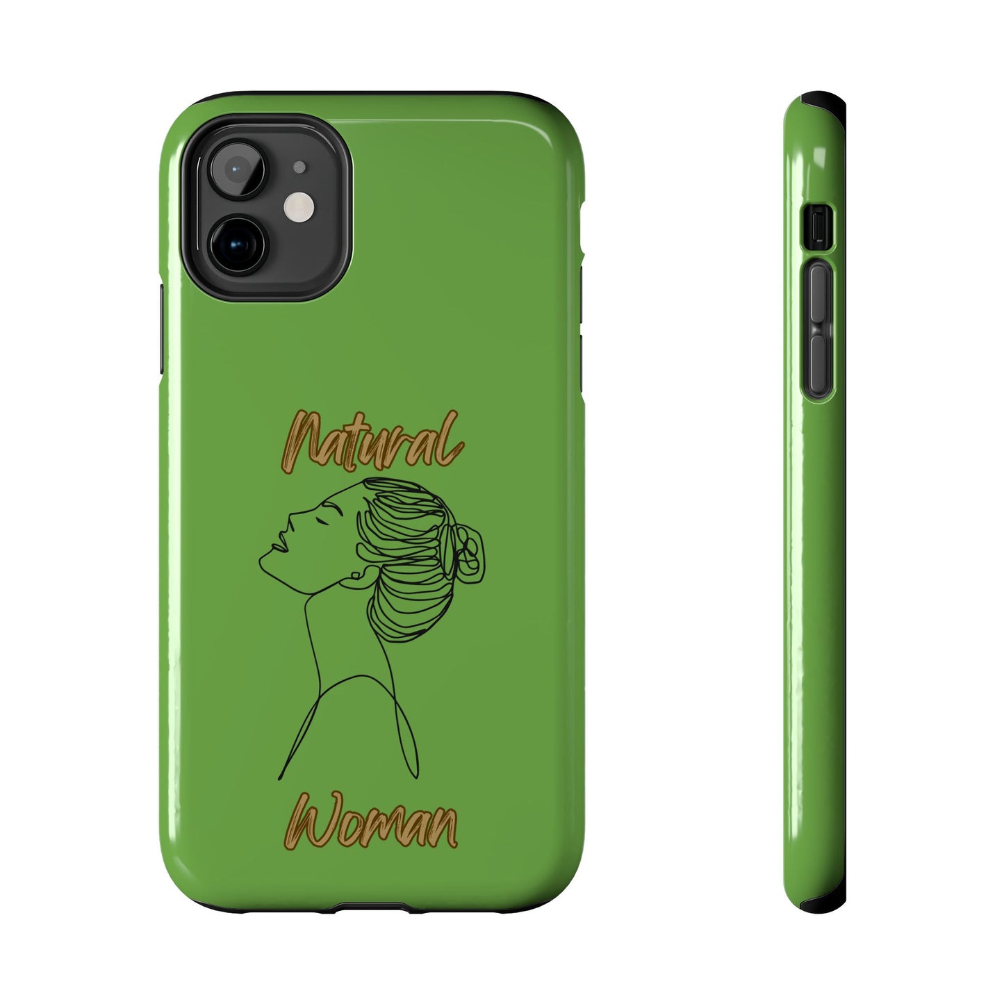 Natural Woman Wet Bun (BL) Tough Phone Cases GREEN
