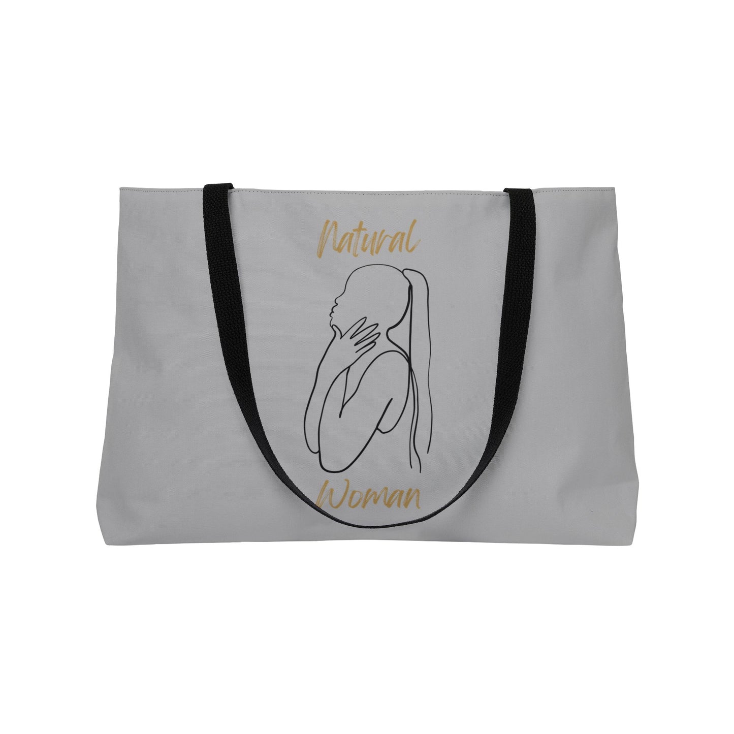 Natural Woman Ponytail (BL) Weekender Tote Bag LIGHT GREY