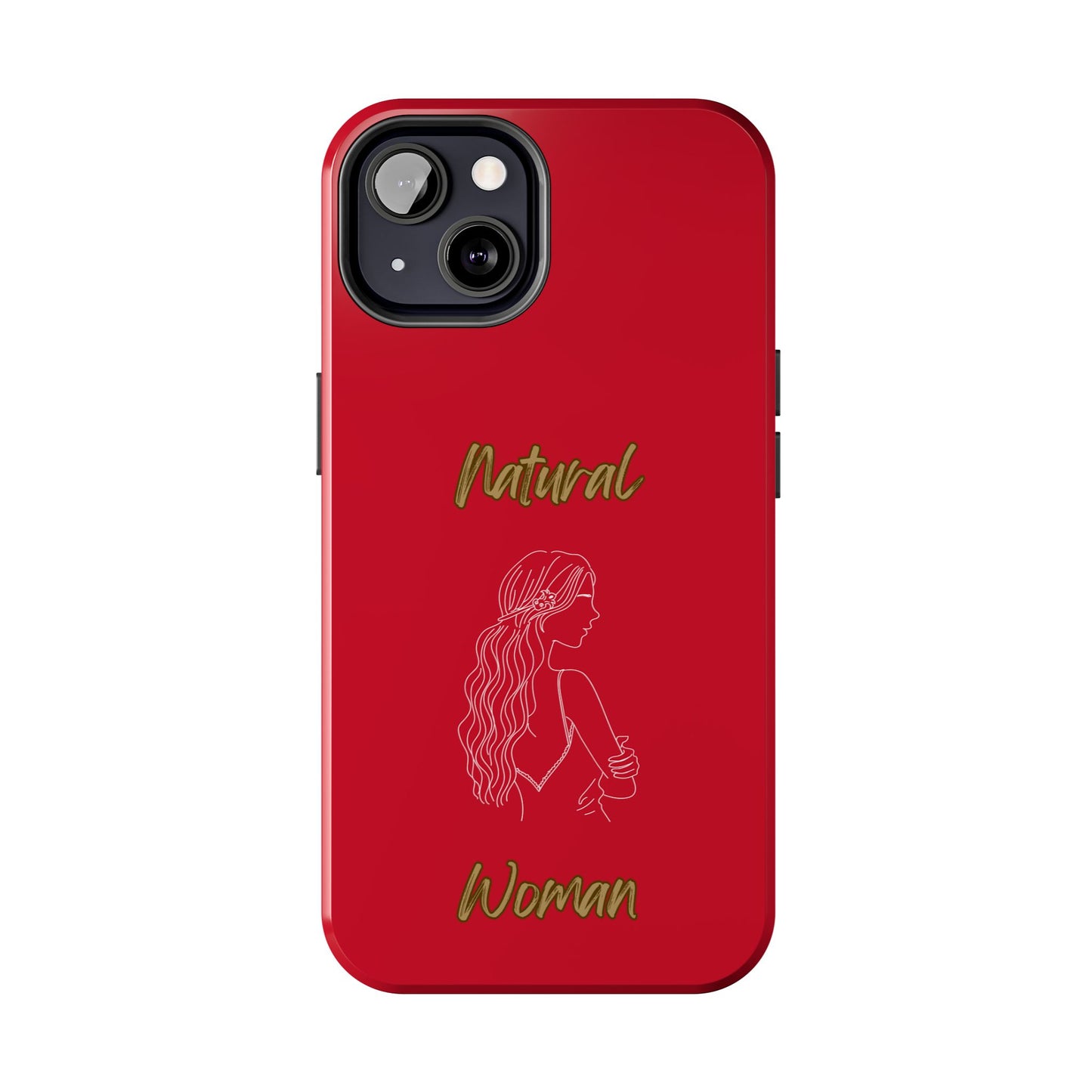 Natural Woman Young Woman (WL)Tough Phone Cases DARK RED