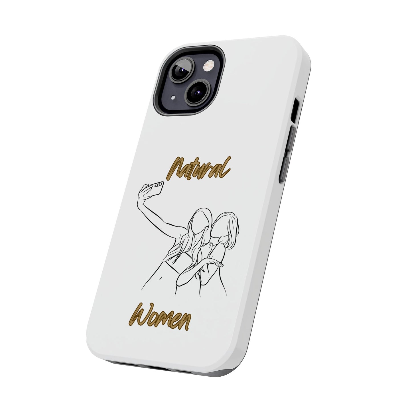 Natural Woman Friends Selfie (BL)Tough Phone Cases WHITE