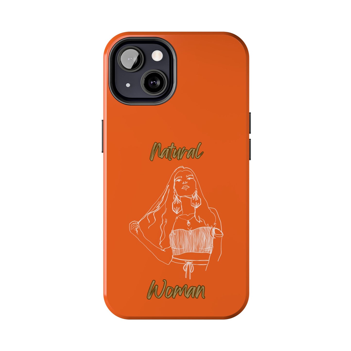 Natural Woman Thinking (WL)Tough Phone Cases ORANGE