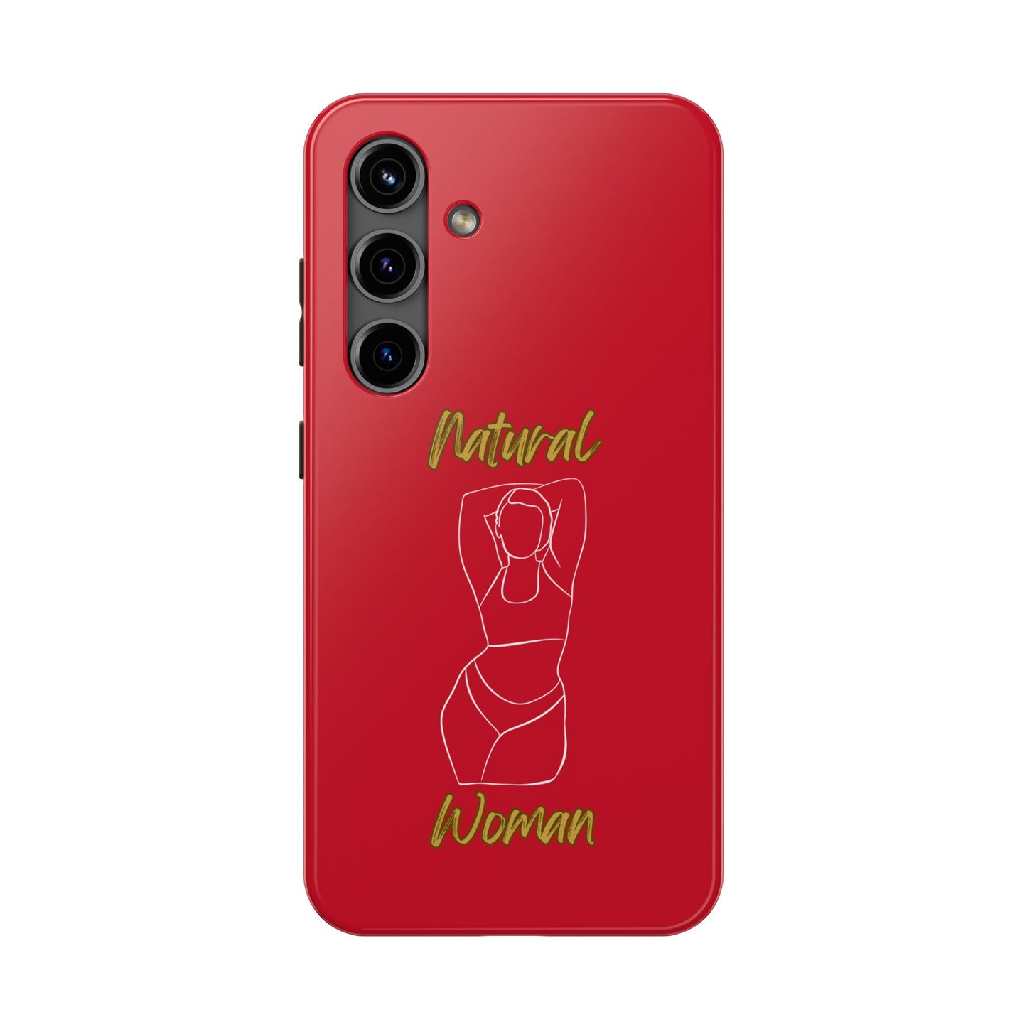 Natural Woman I Love Me (WL)Tough Phone Cases DARK RED